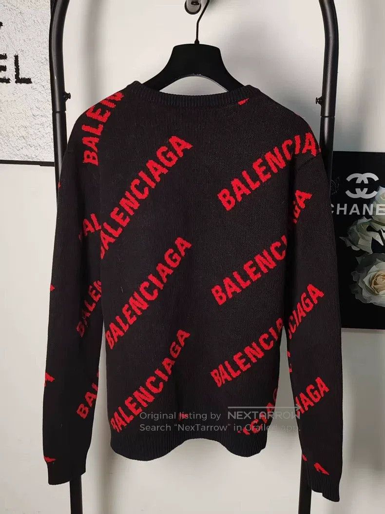 Balenciaga Balenciaga Bullet Screen Embroidered Knit Sweater Size US S / EU 44-46 / 1 - 2 Thumbnail