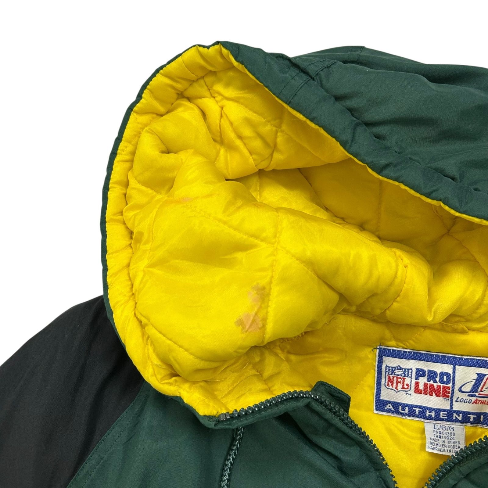 NFL VTG 90s GREEN BAY PACKERS LOGO ATHLETIC PUFFER JACKET Size US L / EU 52-54 / 3 - 10 Thumbnail