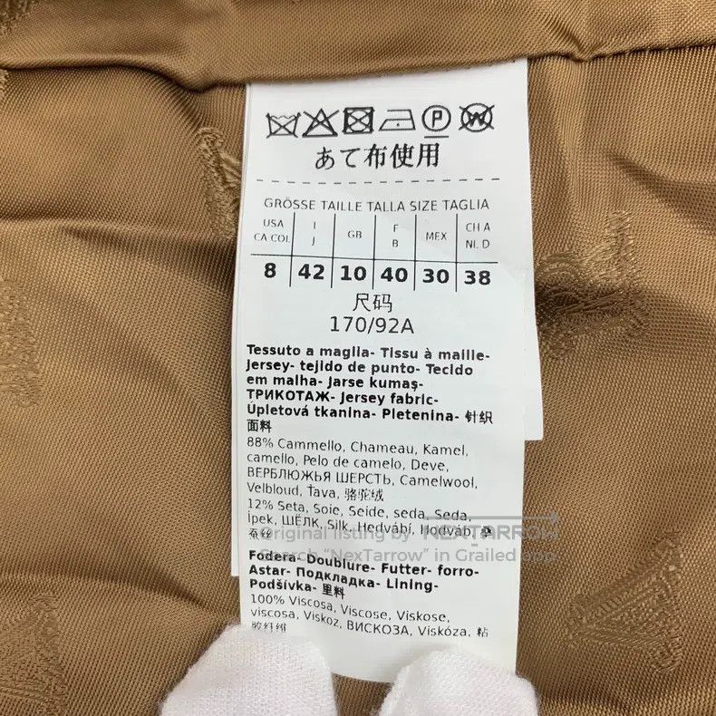 Max Mara Max Mara Brown Camel Hair Collar Double Breasted Short Coa Size L / US 10 / IT 46 - 6 Thumbnail