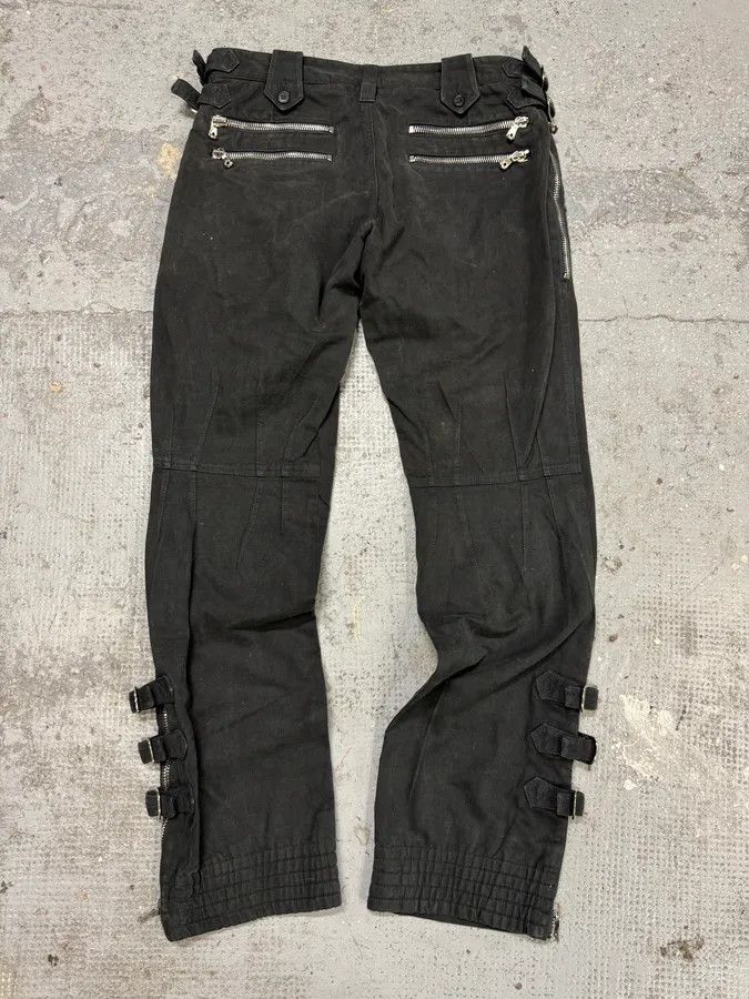 Dolce & Gabbana SS2002 Dolce & Gabbana Black Multi Zips Strapped Pants Size US 30 / EU 46 - 3 Thumbnail