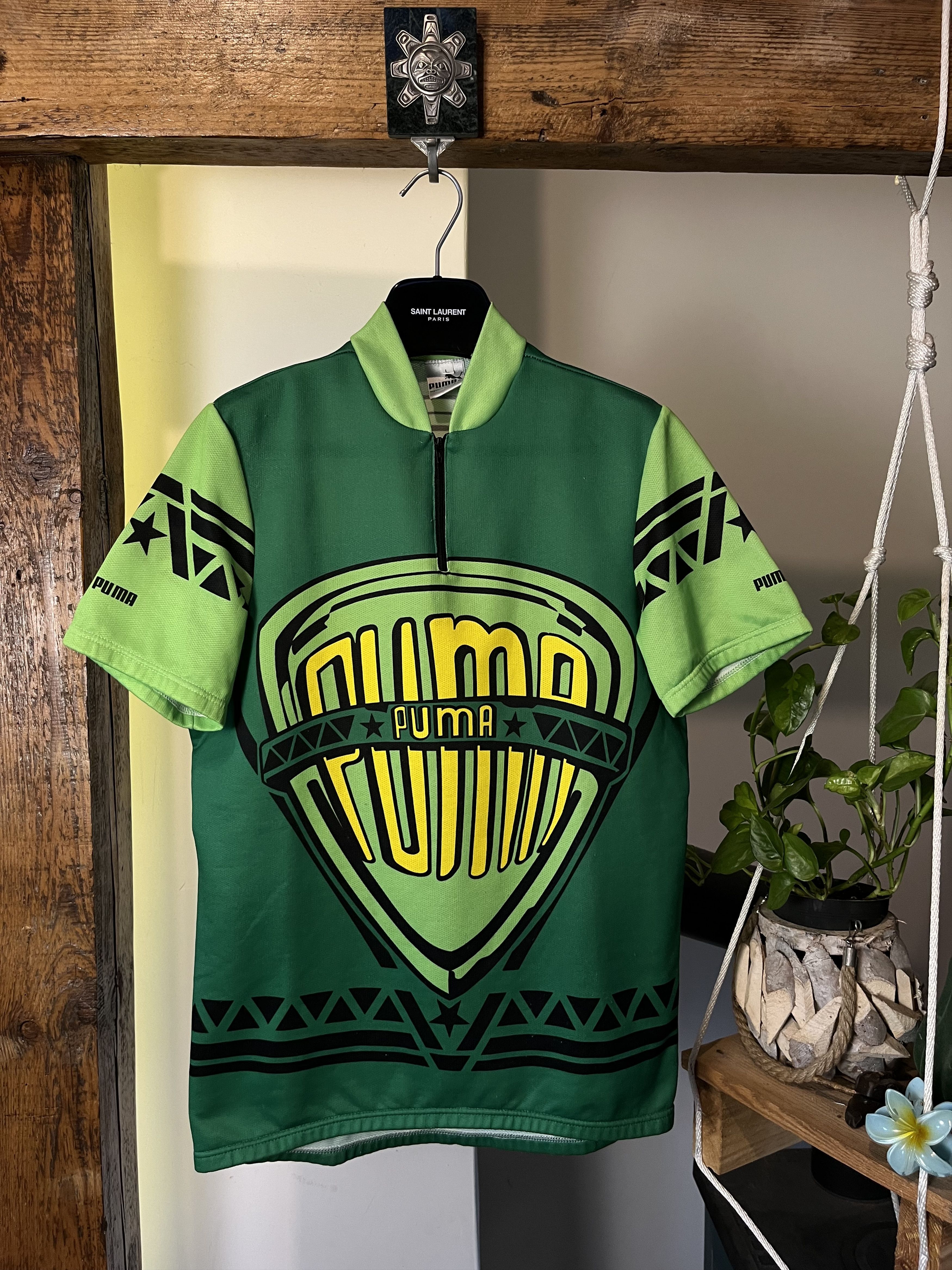 Puma Vintage 90s Puma Cyclingt Bike Jersey Size US L / EU 52-54 / 3 - 1 Thumbnail