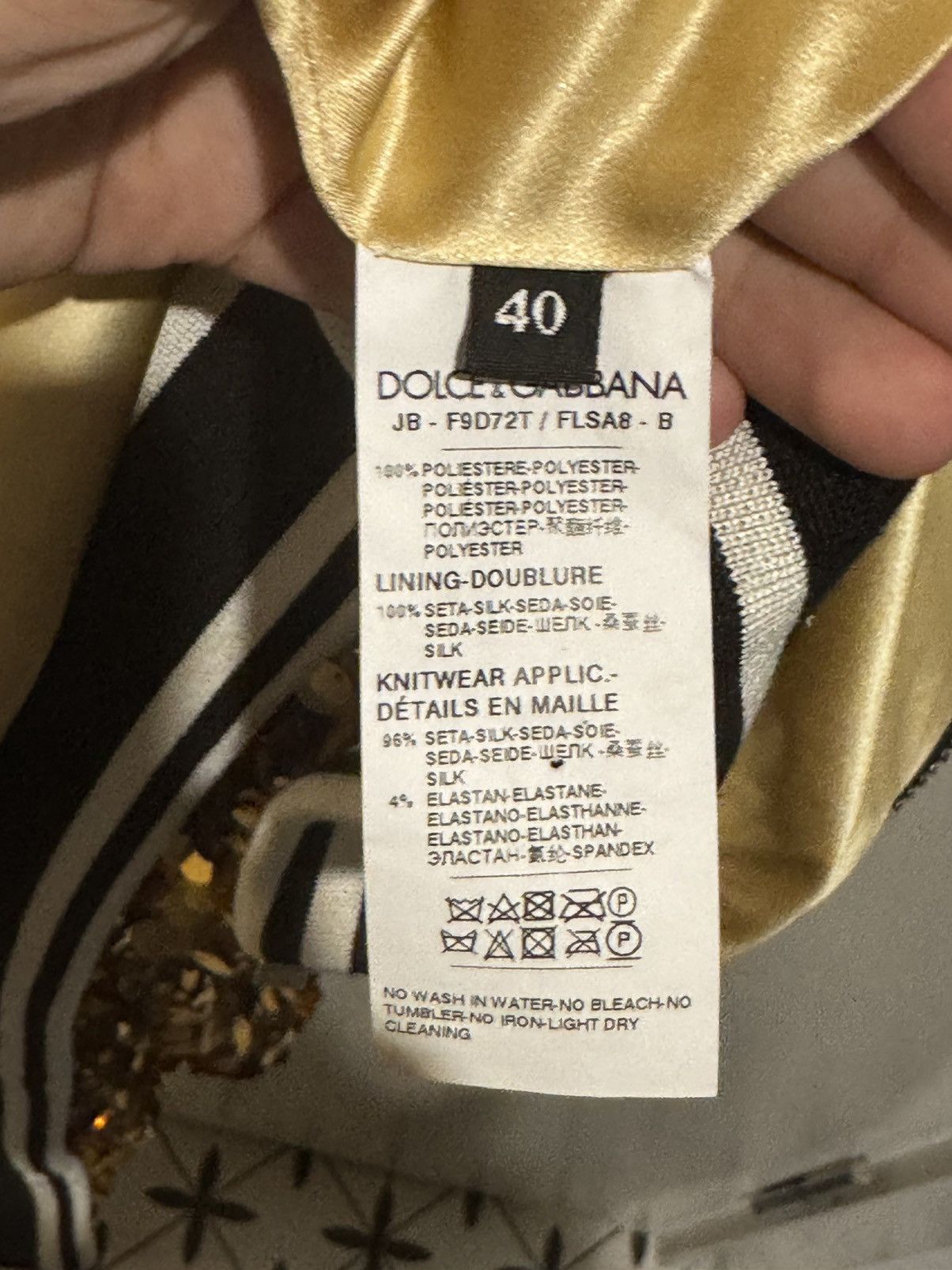 Dolce & Gabbana Dolce & Gabbana Gold Sequin Jacket Size M / US 6-8 / IT 42-44 - 11 Thumbnail