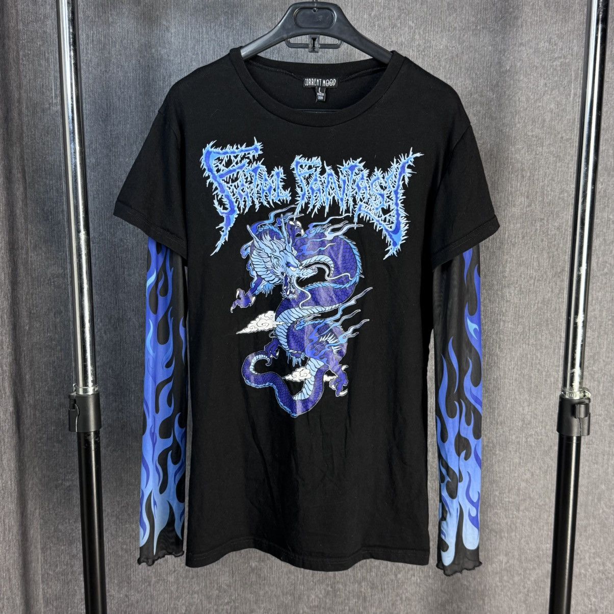 Other Current Mood long sleeve t shirt y2k gotic style Size US L / EU 52-54 / 3 - 2 Thumbnail