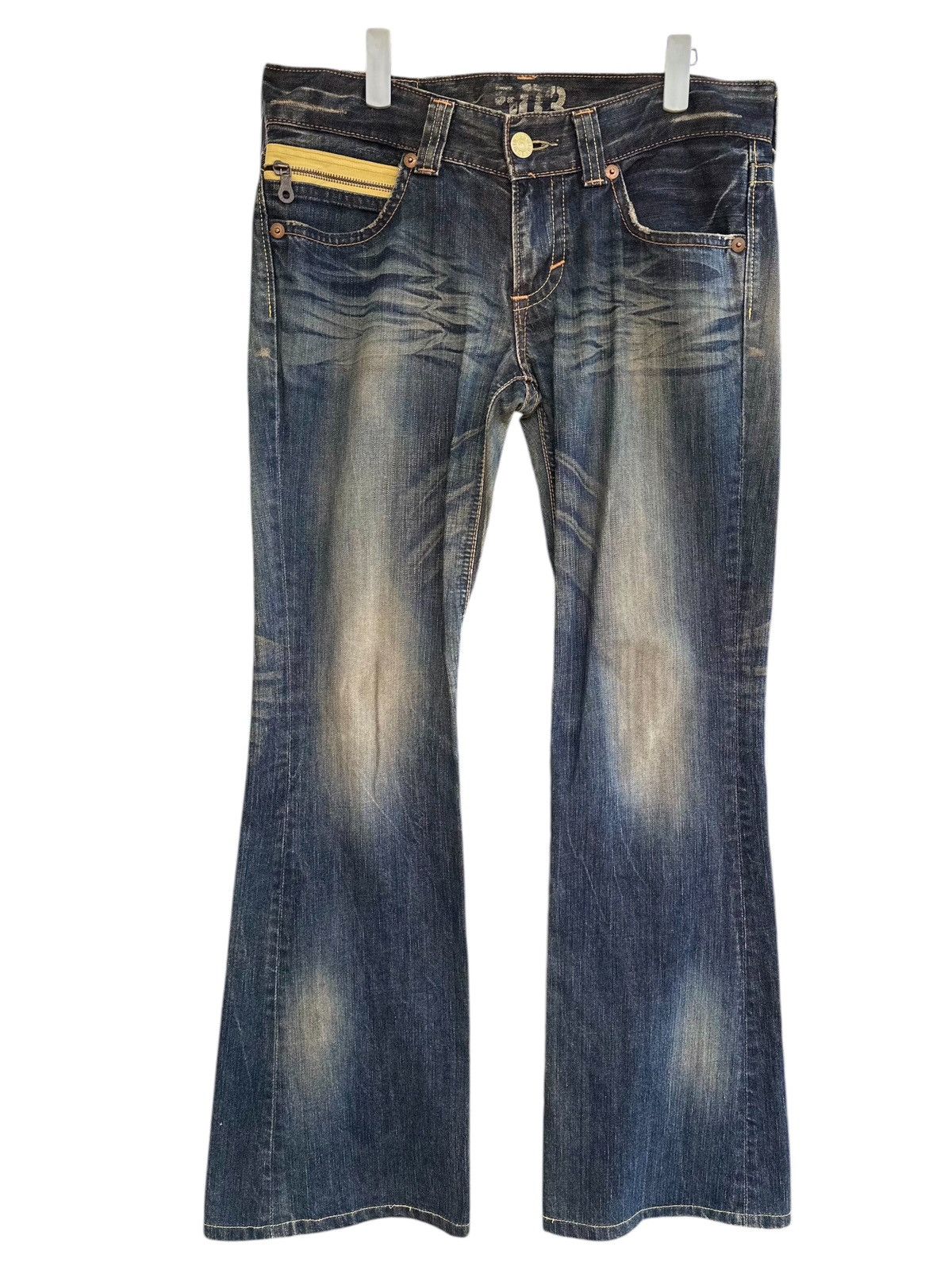 If Six Was Nine Flare 💥Vintage Edwin Blue Trip 503 Flare Bootcut Made Japan💥 Size US 34 / EU 50 - 12 Thumbnail