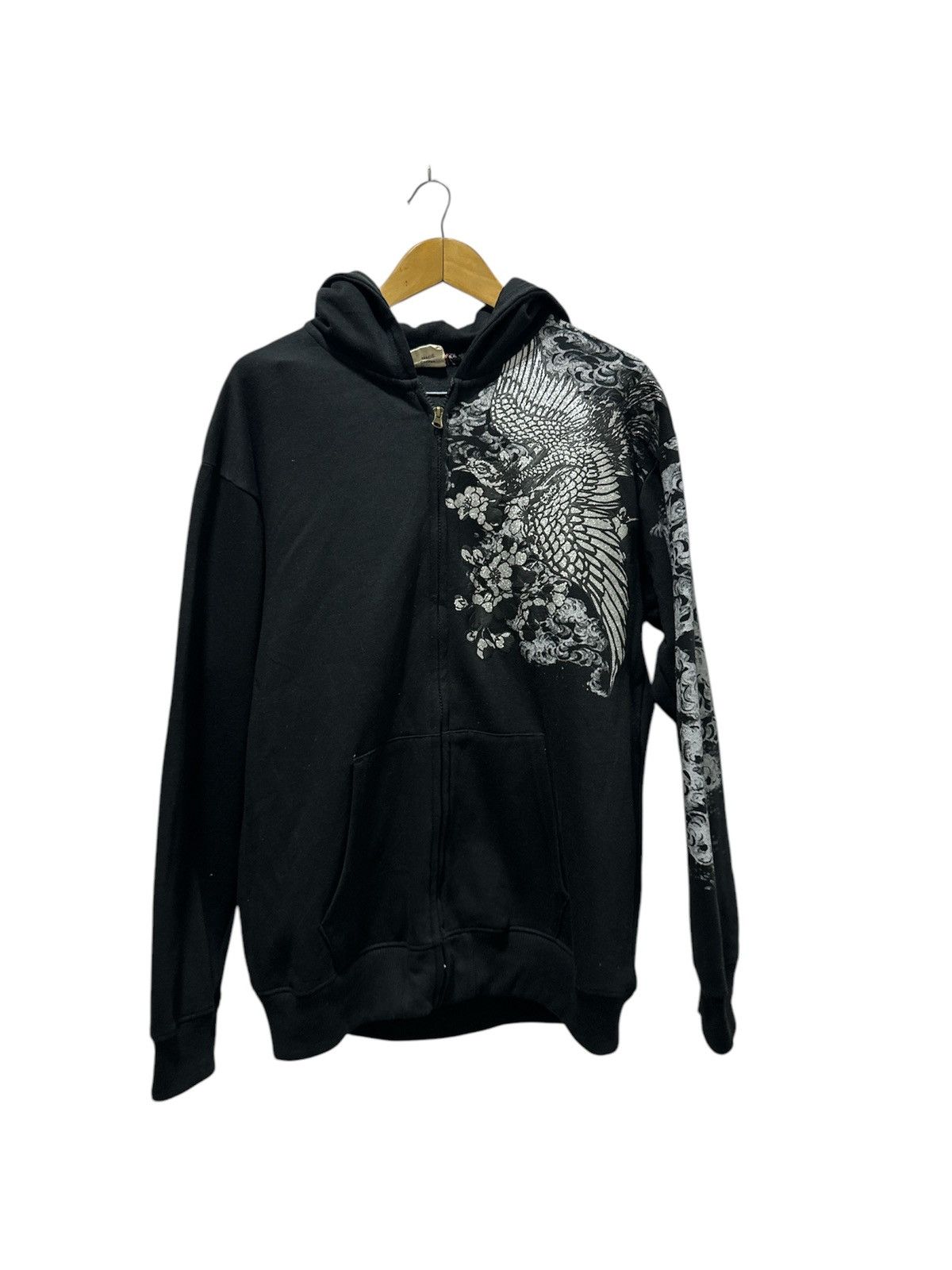 Japanese Brand Vintage Phoenix Full Print Zipper Hoodie Design Size US XL / EU 56 / 4 - 2 Thumbnail