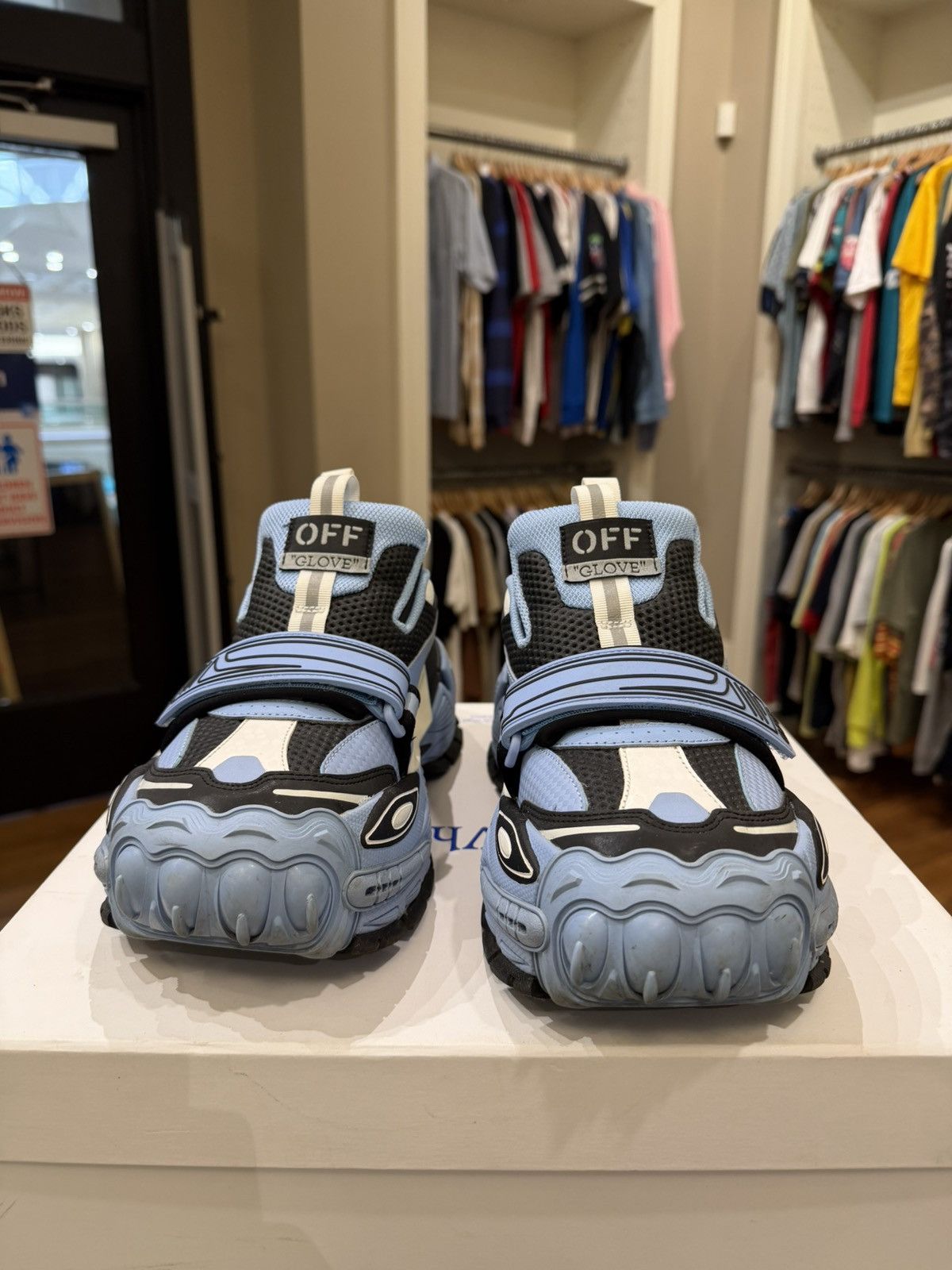 Off-White Off-White Glove Slip On Sneaker - light Blue Size US 7 / EU 40 - 5 Thumbnail