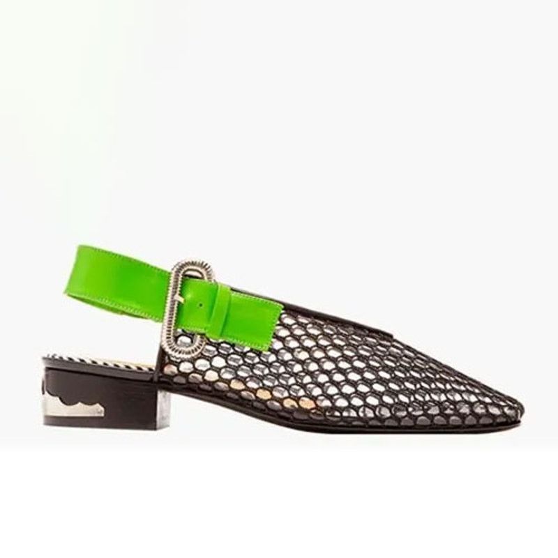 Toga Pulla Toga Pulla Mesh PVC Slingback Loafers - Size 37 Size US 6.5 / IT 36.5 - 1 Thumbnail