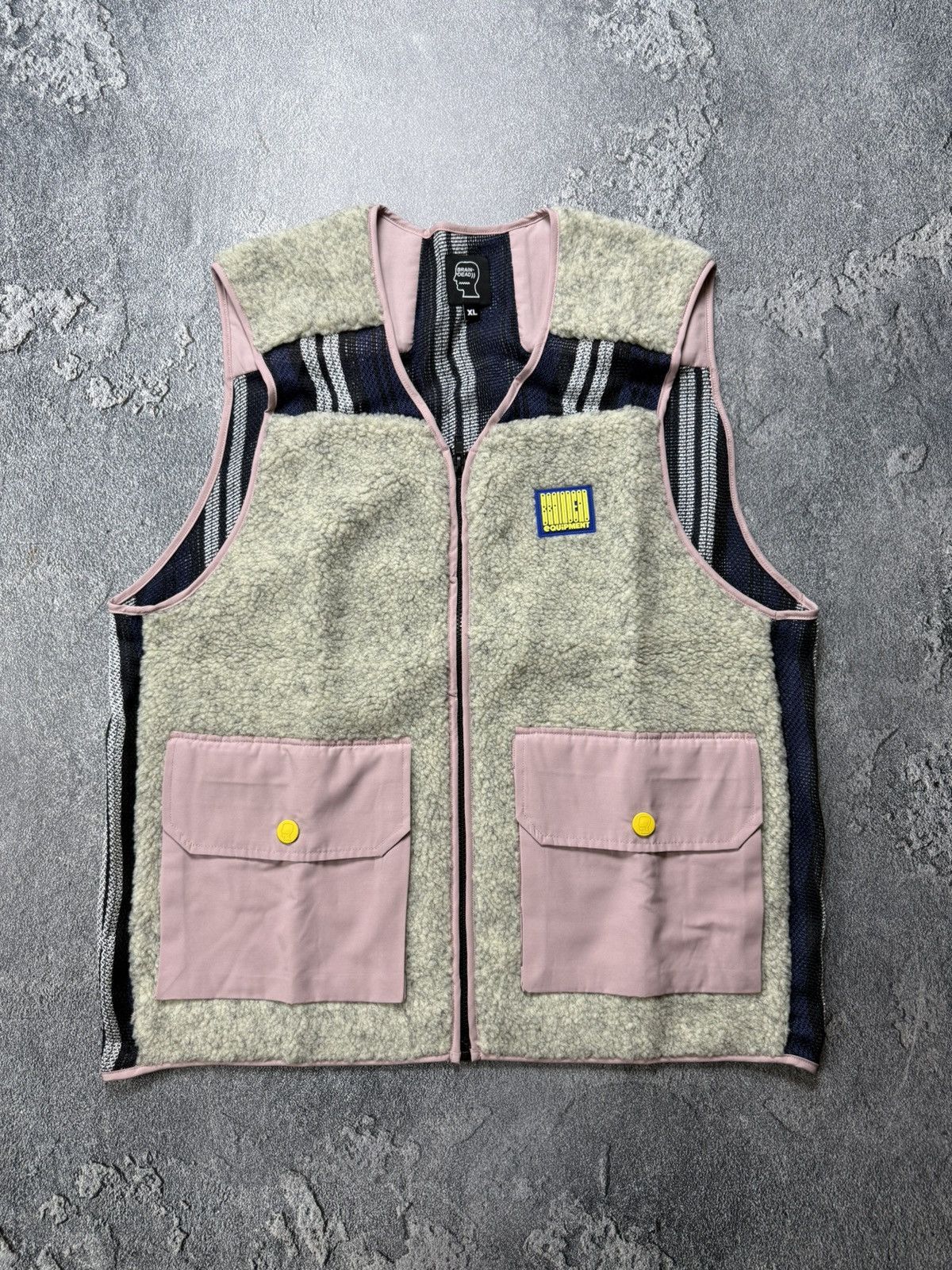 Brain Dead Brain Dead Sherpa Tactical Vest Cream / Dust Pink Mesh Side Size US XL / EU 56 / 4 - 3 Thumbnail