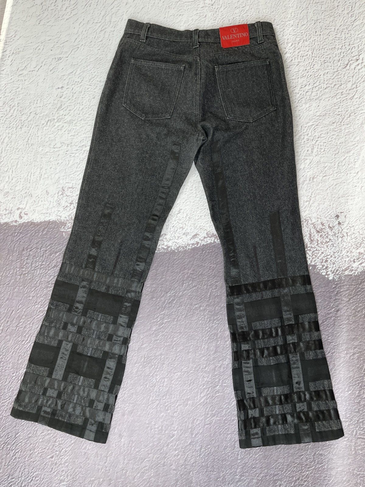 Valentino Valentino Jeans Avant Garde bondage style denim flared pants Size 30" / US 8 / IT 44 - 2 Thumbnail