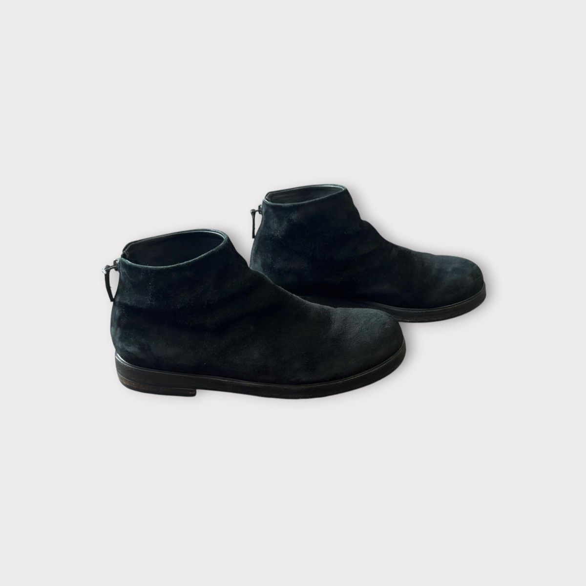 Marsell Marsèll Black Suede Leather Ankle Boot Back Zip Size US 10 / EU 43 - 1 Thumbnail