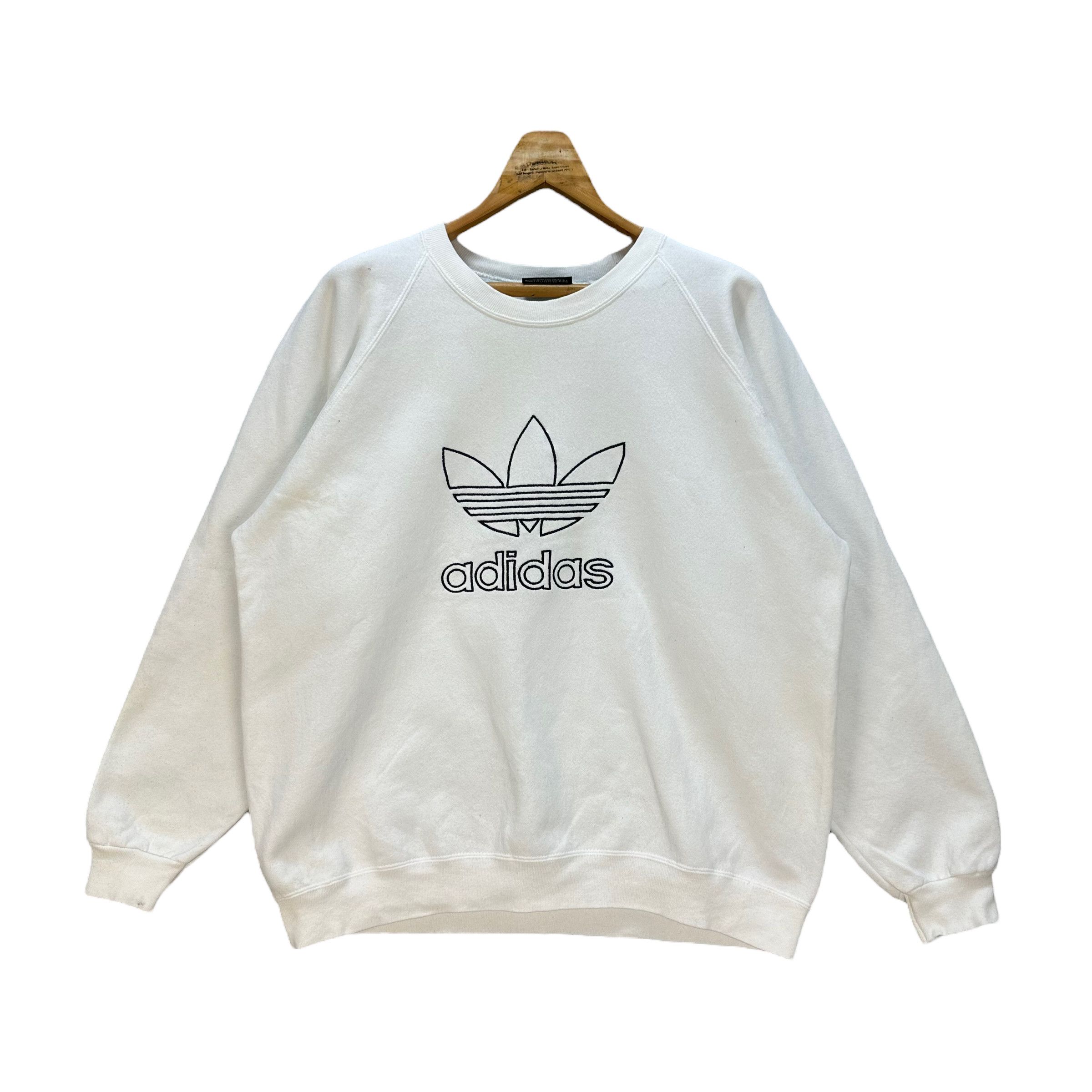 Adidas ADIDAS TRFOIL EMBROIDERY BIG LOGO SWEATSHIRTS #8467-010 Size US M / EU 48-50 / 2 - 1 Thumbnail