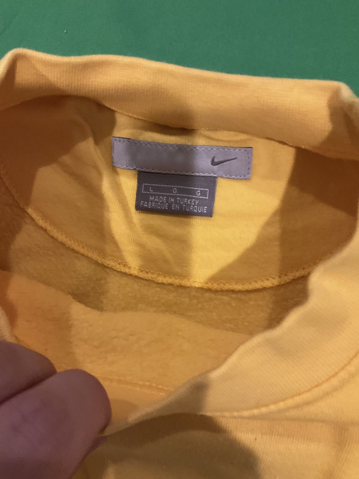 Nike × Vintage Vintage Yellow Nike sweatshirt Size US L / EU 52-54 / 3 - 2 Thumbnail
