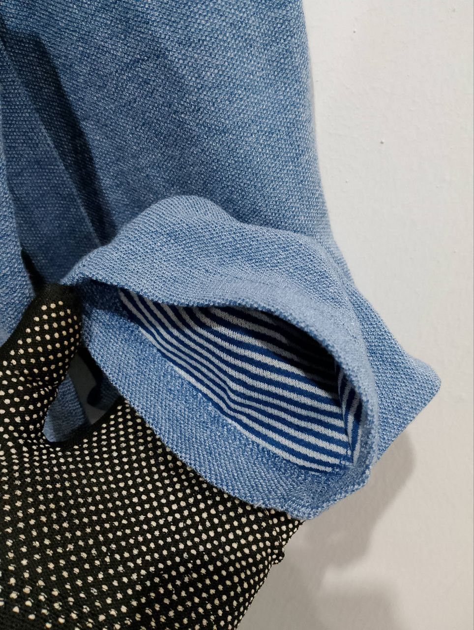 Japanese Brand GREEN LABEL RELAXING Japan Blue Stripe Casual Blazer Size 40R - 7 Thumbnail