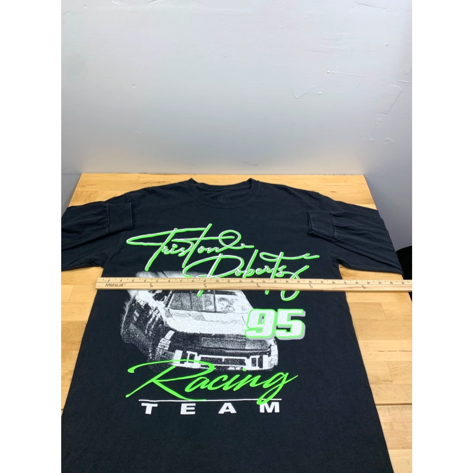 NASCAR J Galt Shirt One Size Black Nascar Racing Cars 95 Tristan Robers 12313 Mens T-Shirt Graphic Print Crew Neck Cotton Vintage: No Size US M / EU 48-50 / 2 - 5 Thumbnail