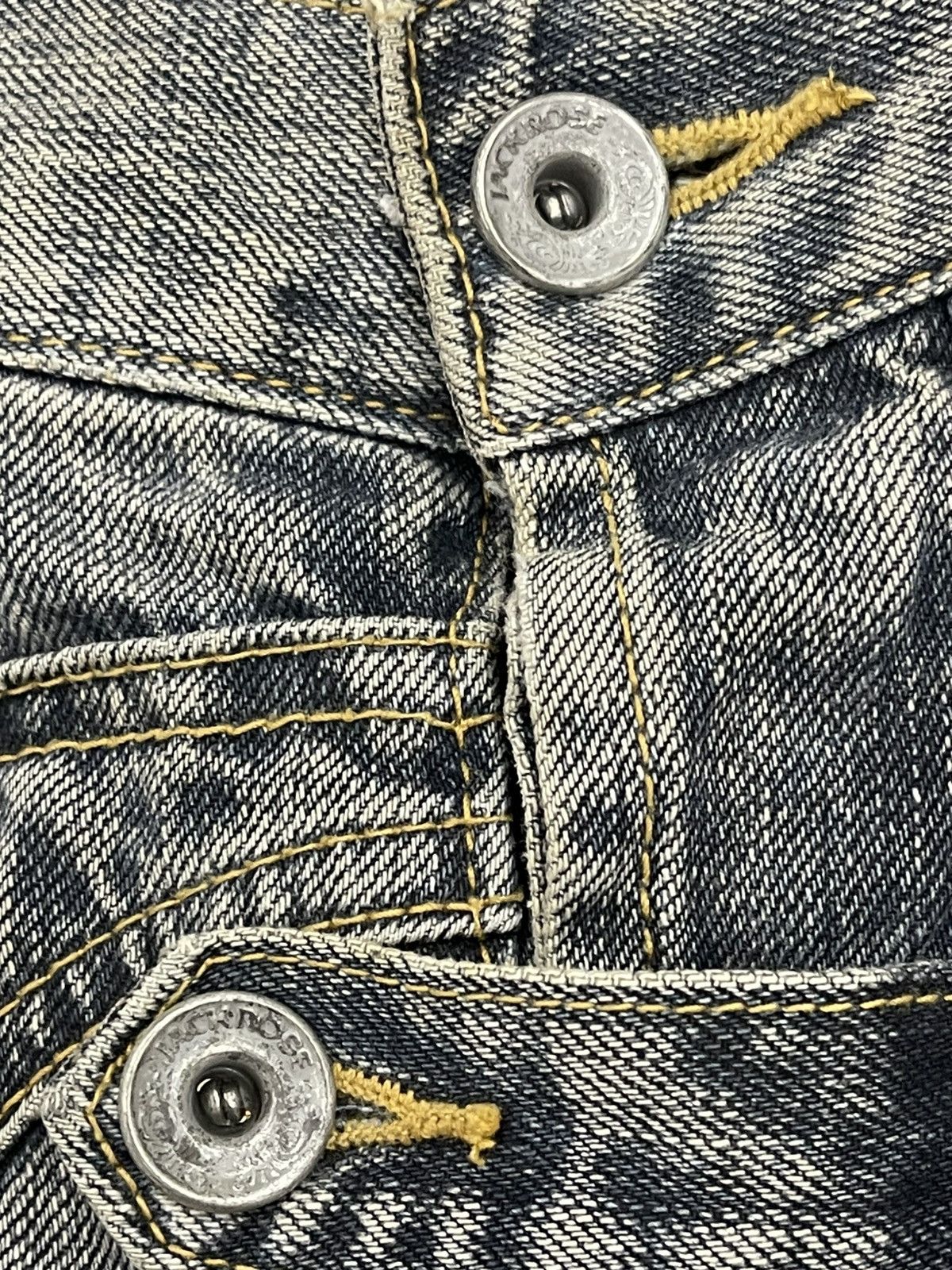 JACKROSE Jack Rose Sick Distressed Flare Jeans s6 Size US 31 - 8 Thumbnail