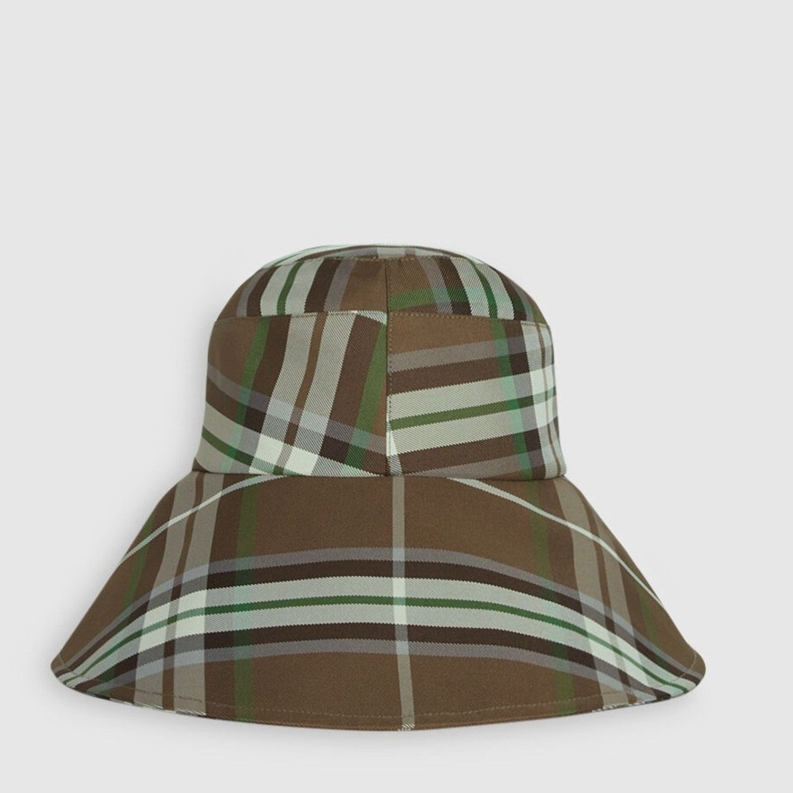 Other NWT Claudie Pierlot Checked Sun Hat Ribbon Tie Wide Brim Size ONE SIZE - 1 Thumbnail