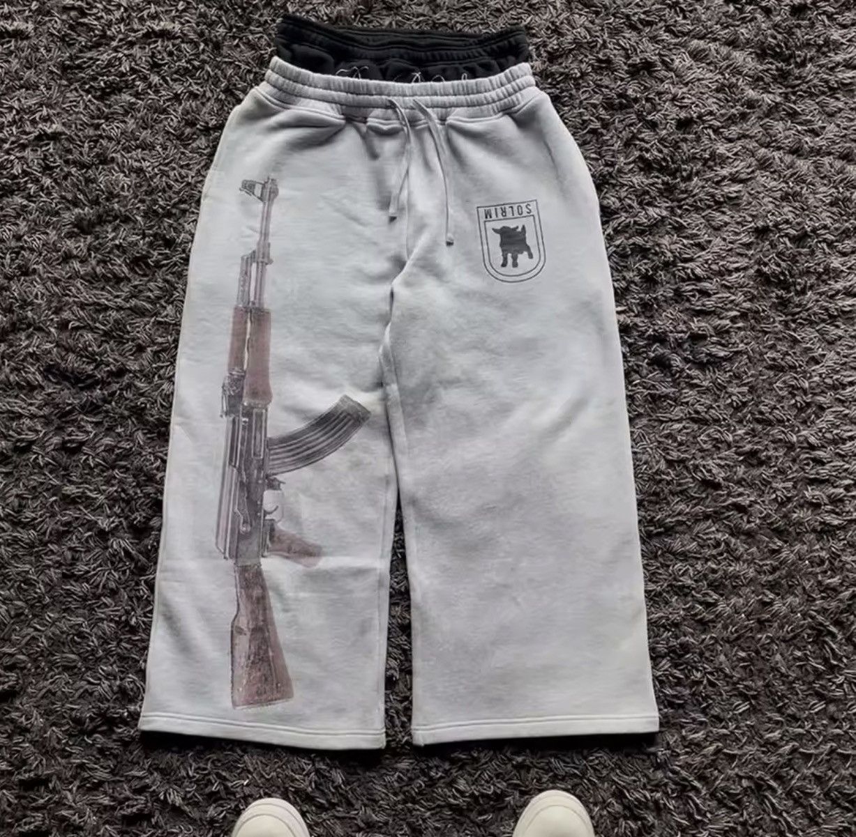 Japanese Brand Grey AK47 Sweatpants V2 Size US 31 - 6 Thumbnail