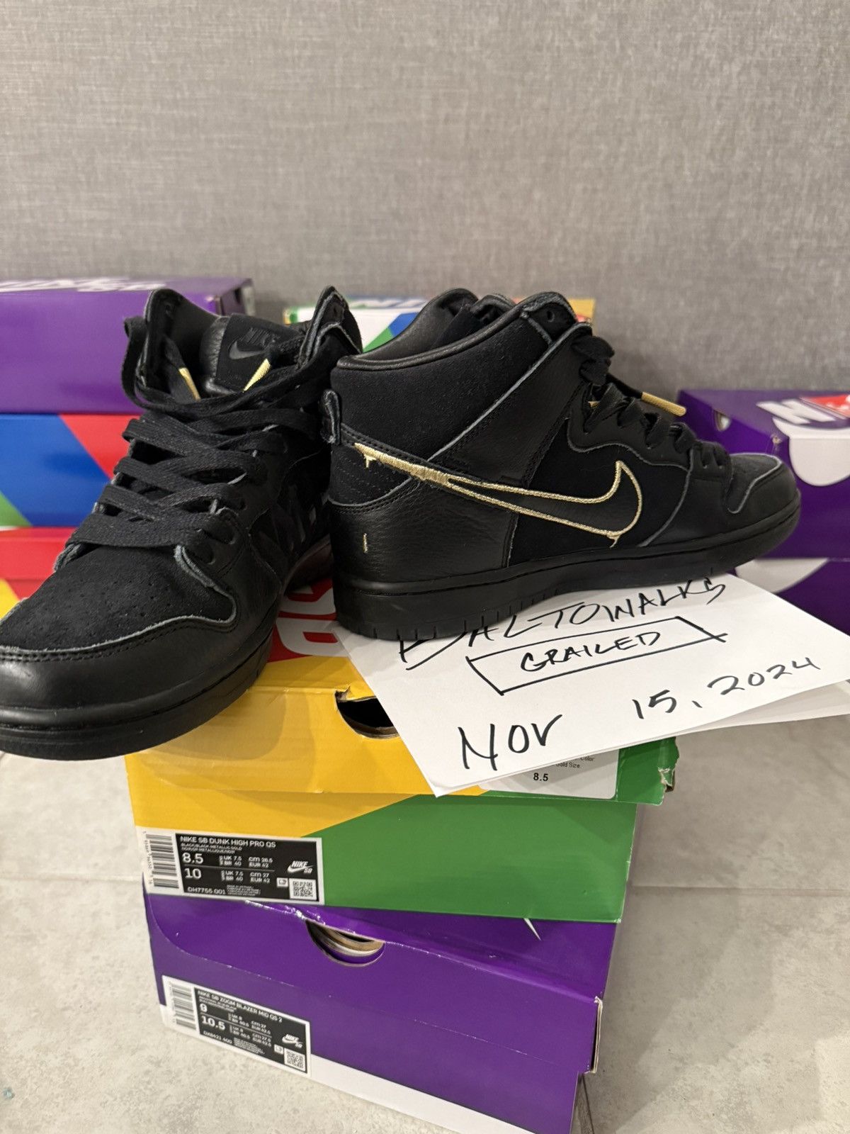 Nike Nike SB Dunk High Pro QS Size US 8.5 / EU 41-42 - 4 Thumbnail