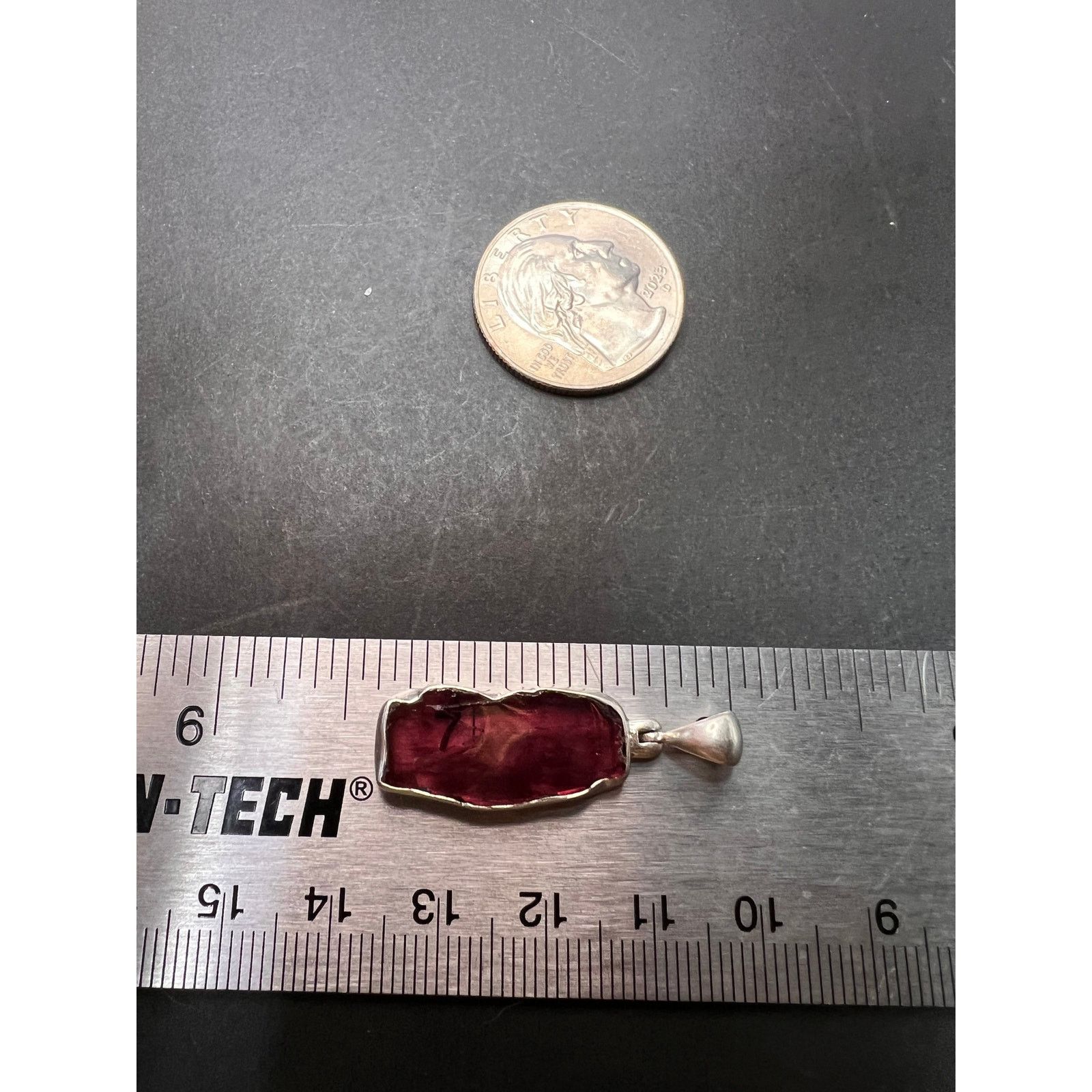 Other NEW Rubellite pink tourmaline 925 pendant 2.71 grams Size ONE SIZE - 3 Thumbnail