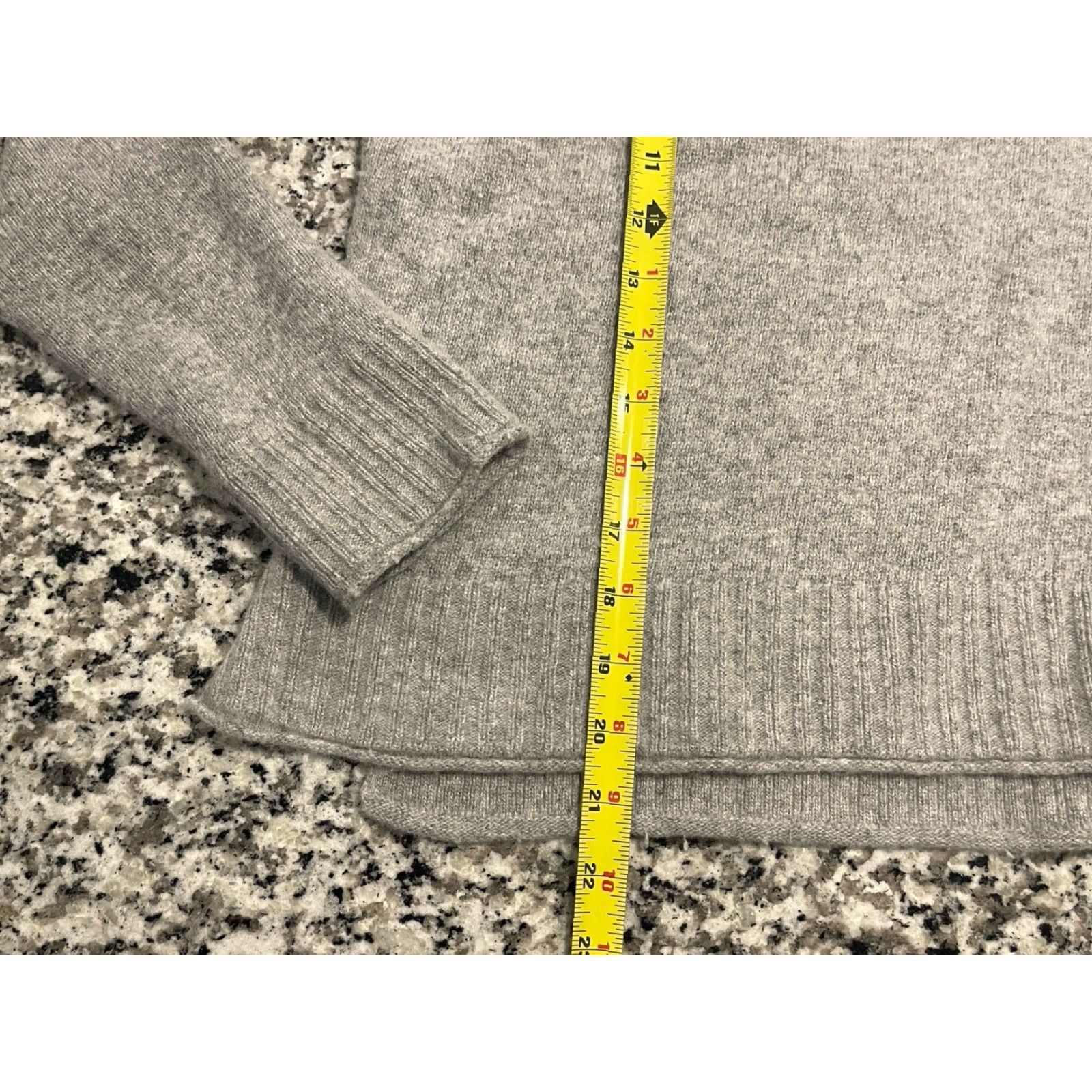 Vintage Jenni Kayne Sweater Women XS Gray Cashmere Wool Blend Crewneck Pullover Knit All Seasons Designer Womens Size XS / US 0-2 / IT 36-38 - 2 Thumbnail
