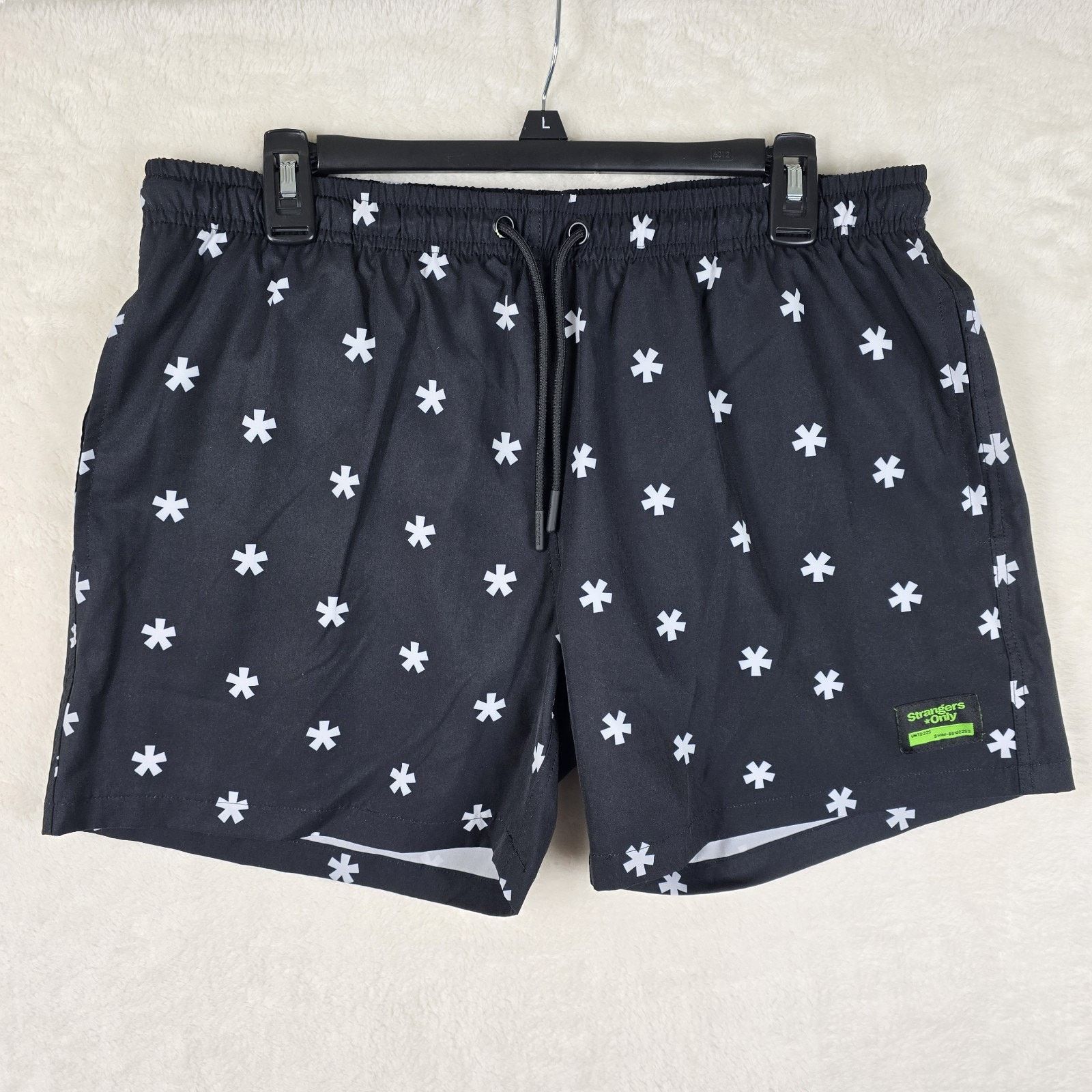 Other Strangers Only Mens Brief Lined Swim Board Shorts Medium AOP Size US 34 / EU 50 - 2 Thumbnail