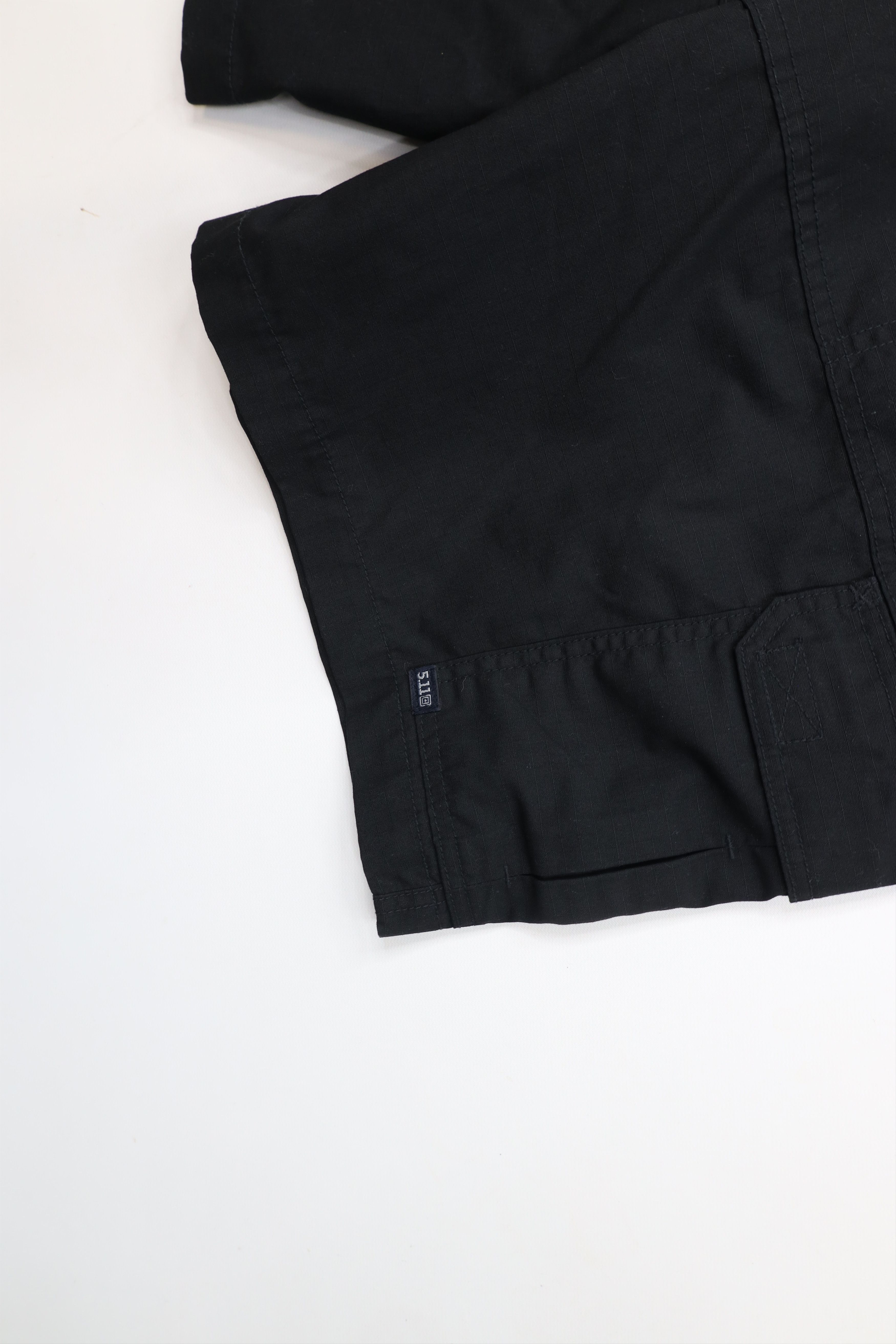Vintage 5.11 Tactical Series Pro Ripstop Uniform Cargo Shorts Black Size US 38 / EU 54 - 12 Thumbnail
