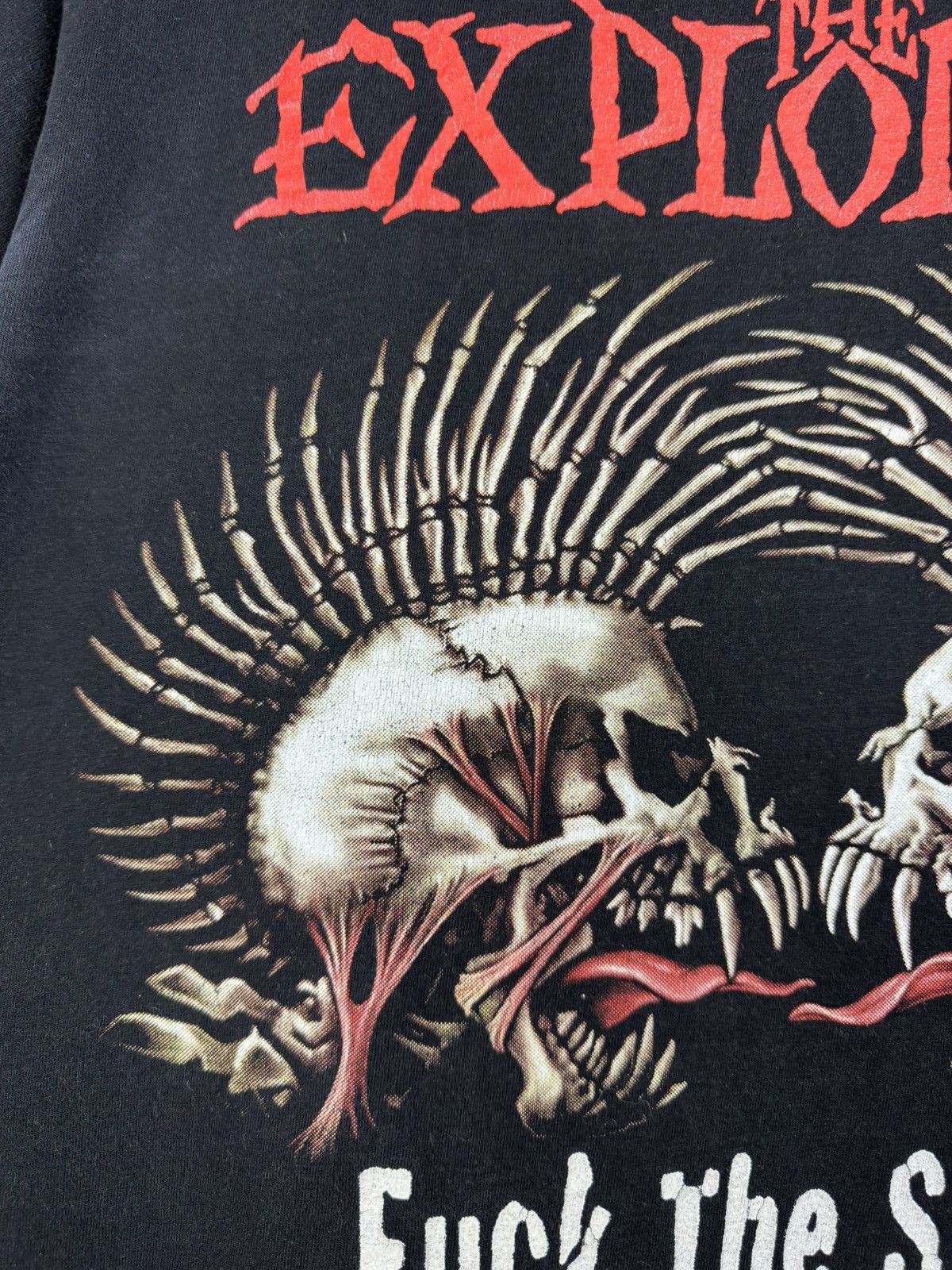 Band Tees The Exploited “Fuck The System” T-Shirt Tagged M (Fits S) Size US M / EU 48-50 / 2 - 12 Thumbnail