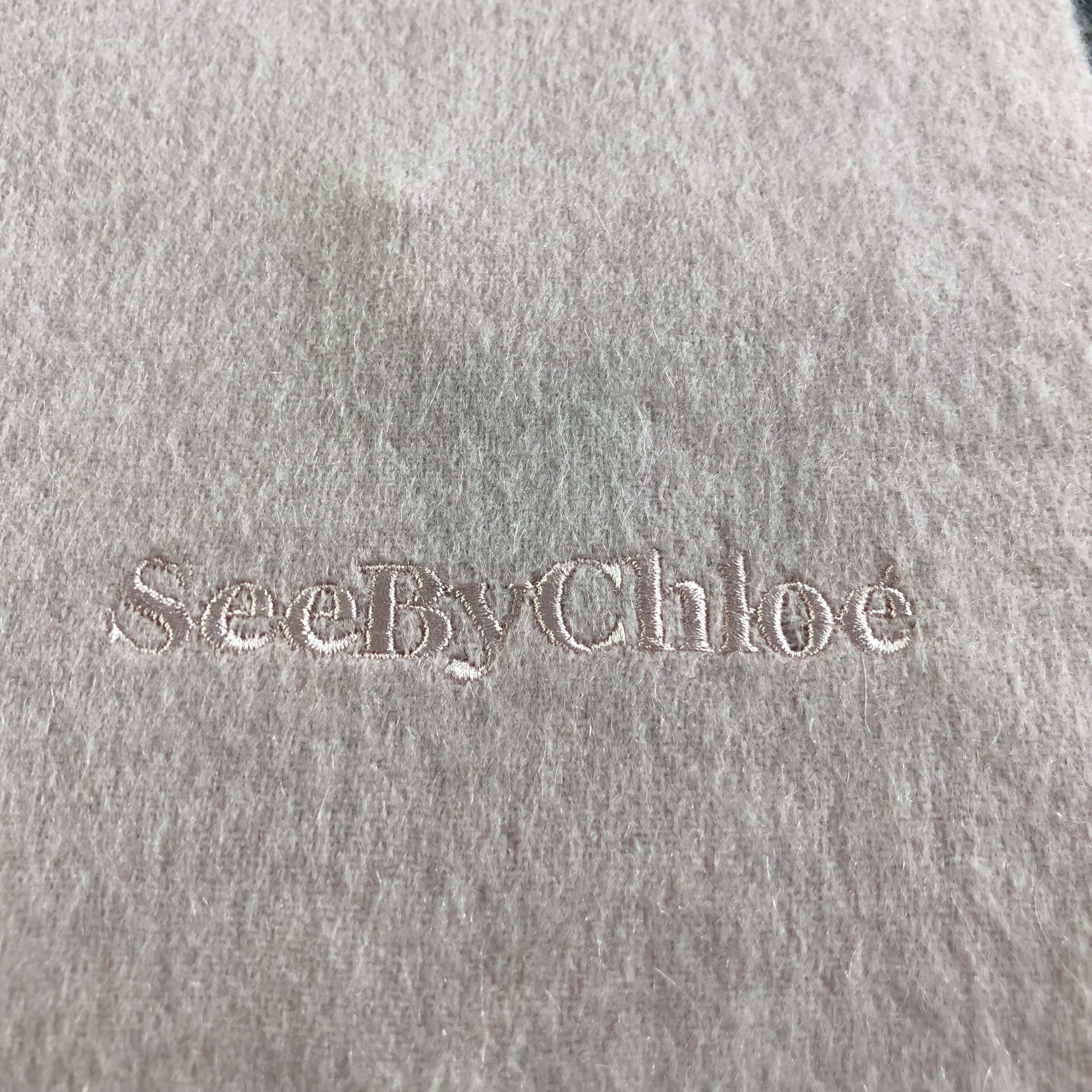 Vintage See by Chloe Cashmere Scarf Muffler V1901 Size ONE SIZE - 4 Thumbnail