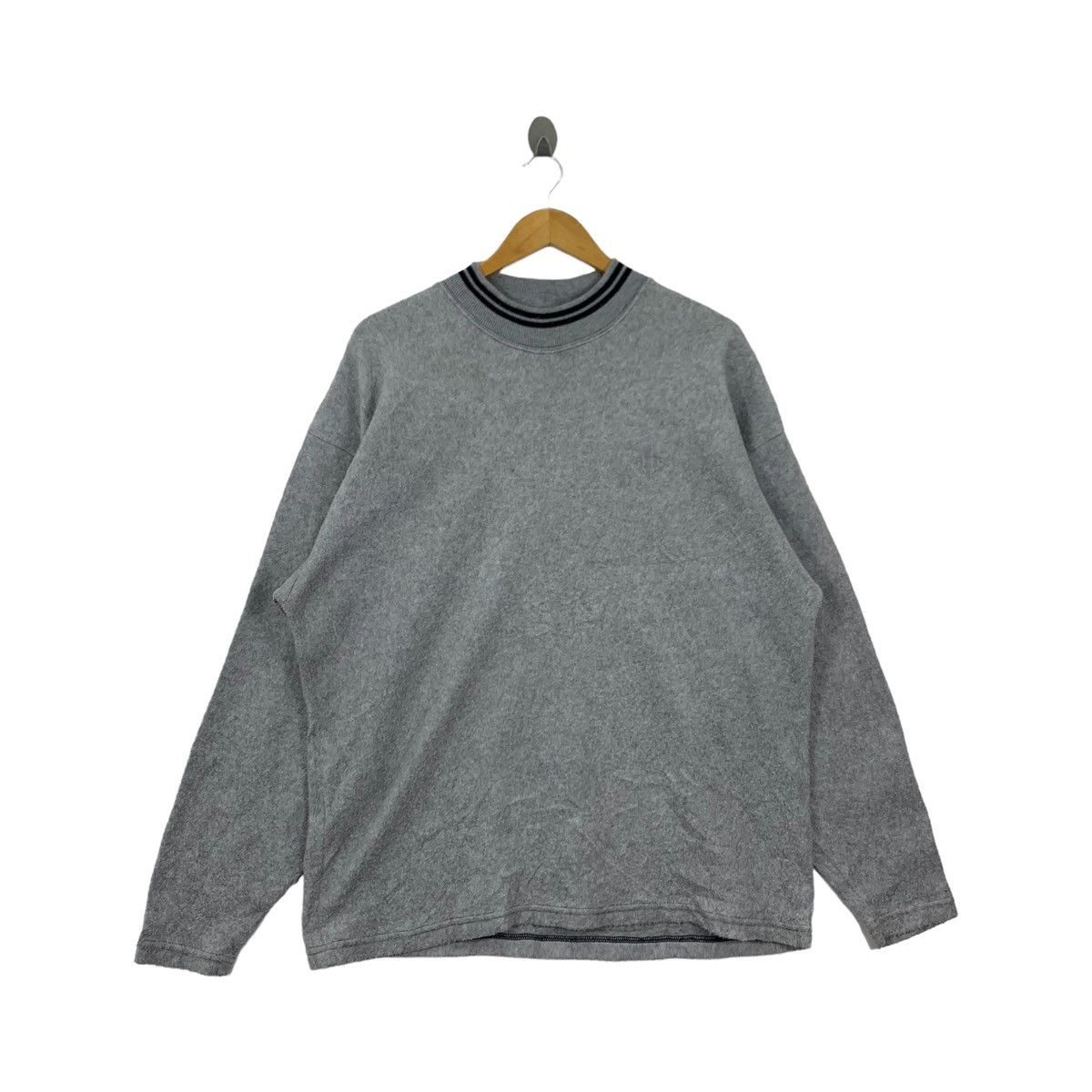 Vintage Vintage LEYTON HOUSE Racing Plain Design Fleece Long Sleeve Size L / US 10 / IT 46 - 3 Thumbnail