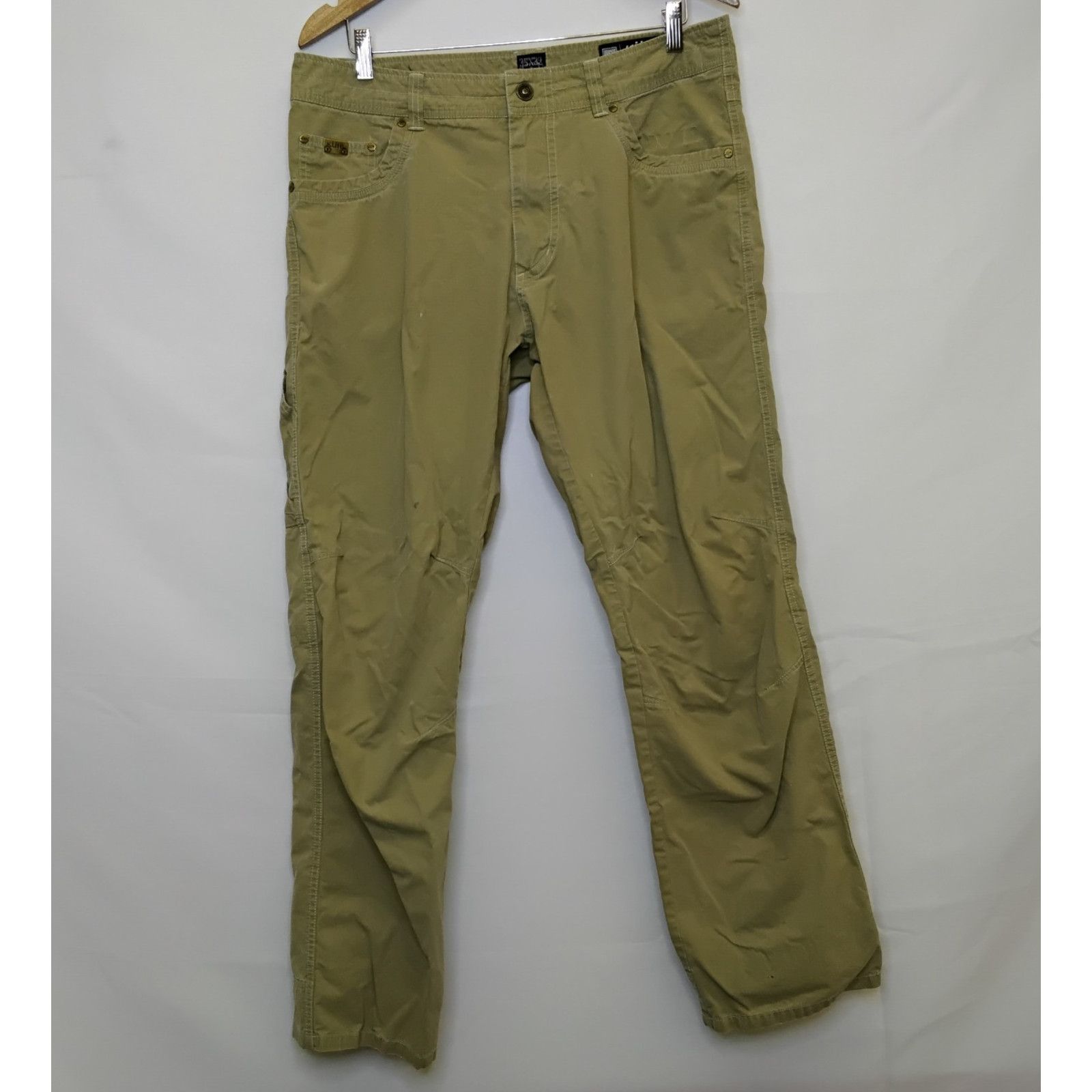 Kuhl Kuhl Revolvr Pants Men's 35x32 Khaki Casual Small Hole Size US 35 - 2 Thumbnail