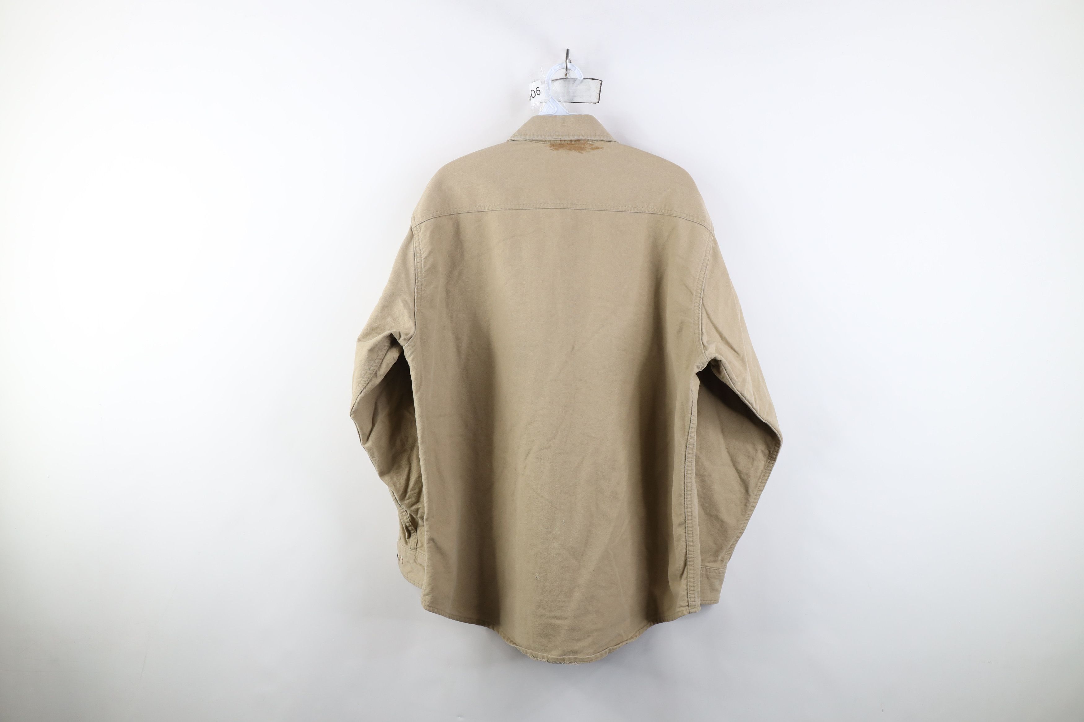 Vintage Vintage 90s Streetwear Heavy Chamois Cloth Button Shirt USA Size US XL / EU 56 / 4 - 10 Thumbnail