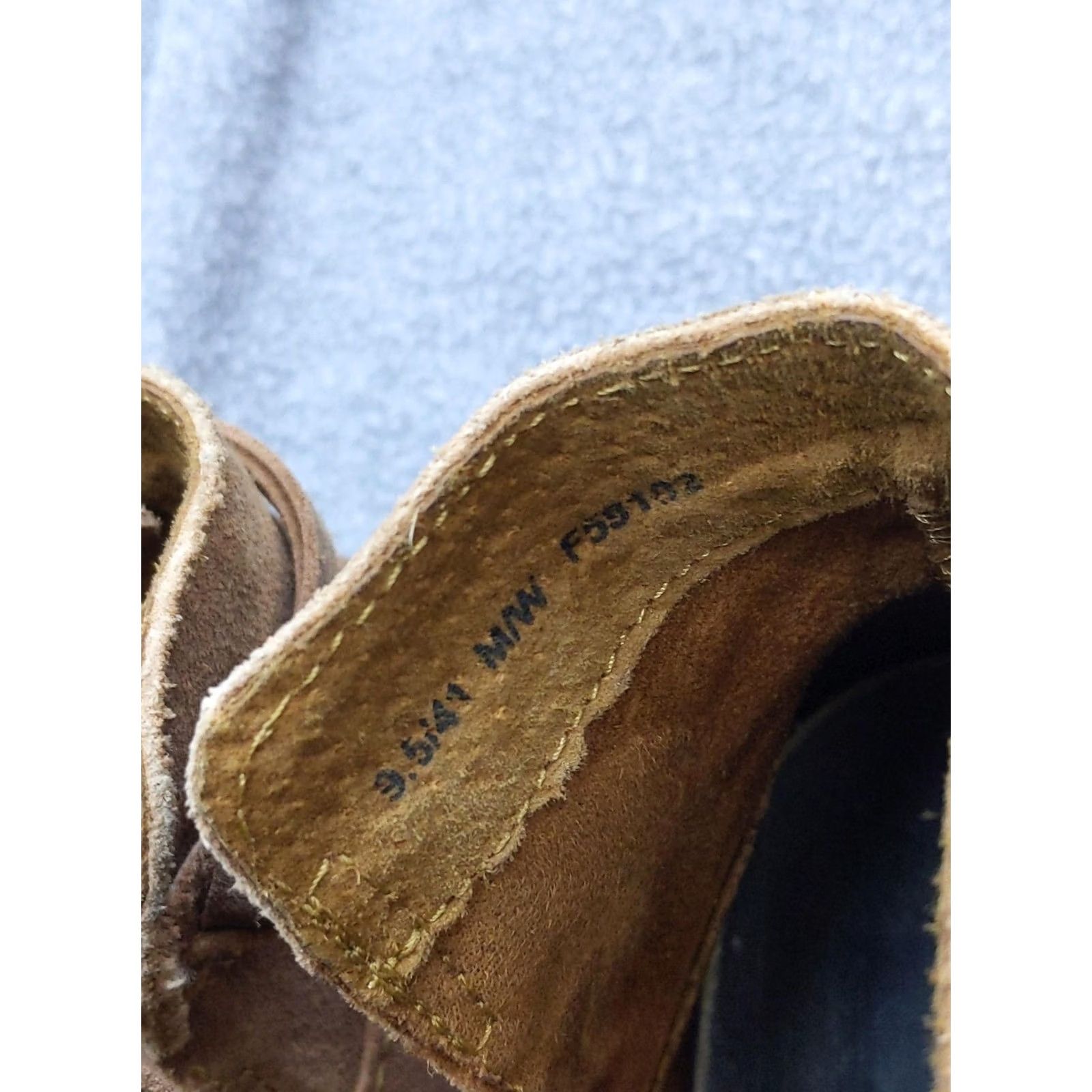 Born Born Boots Womens Size 9.5 41 Brown Suede Ankle Wrap Strap Zip Booties F55183 Size US 10 / IT 40 - 4 Thumbnail