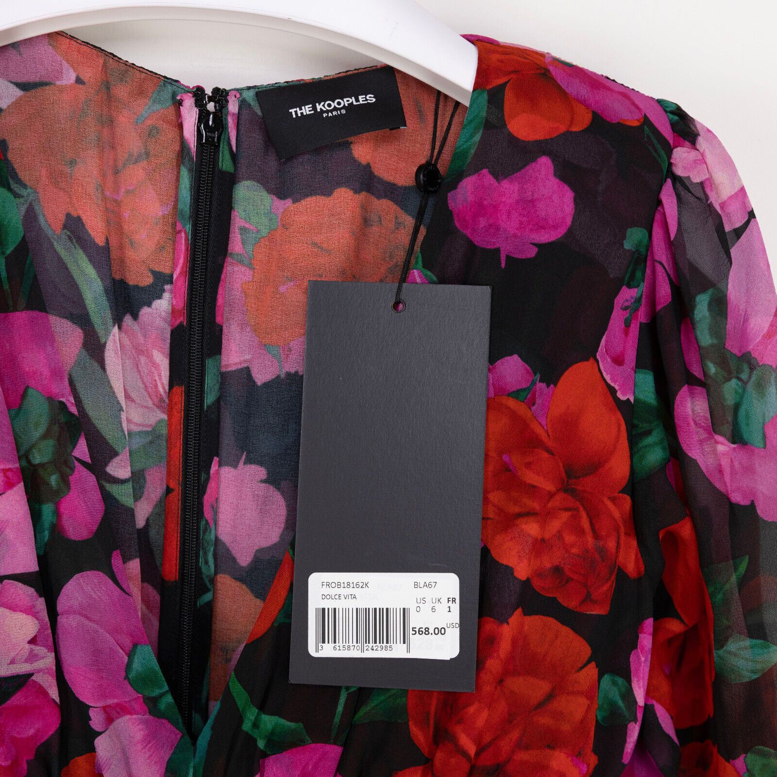 The Kooples The Kooples Dolce Vita Silk Floral Print Dress Multi Size 0 Size XS / US 0-2 / IT 36-38 - 5 Thumbnail