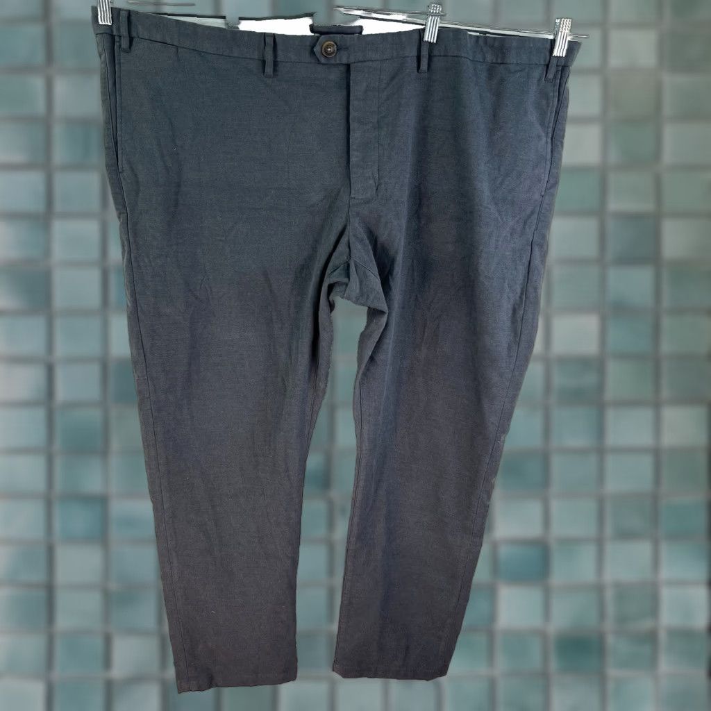 Proper Cloth Proper Cloth Mélange Moleskin Dress Pants Mens Size 54 X31 Gray Size US 38 / EU 54 - 1 Thumbnail