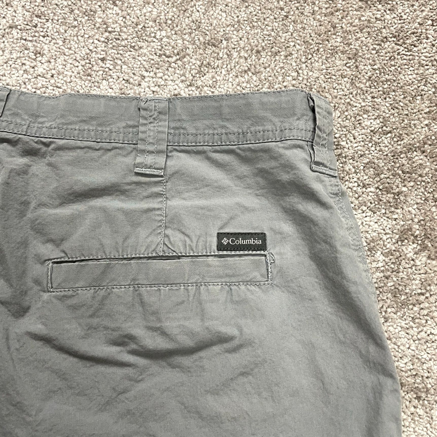 Vintage VINTAGE Columbia Men’s Chino Shorts Casual Outdoor 36x7.5 Gray Cotton Flat Front Size US 36 / EU 52 - 3 Thumbnail