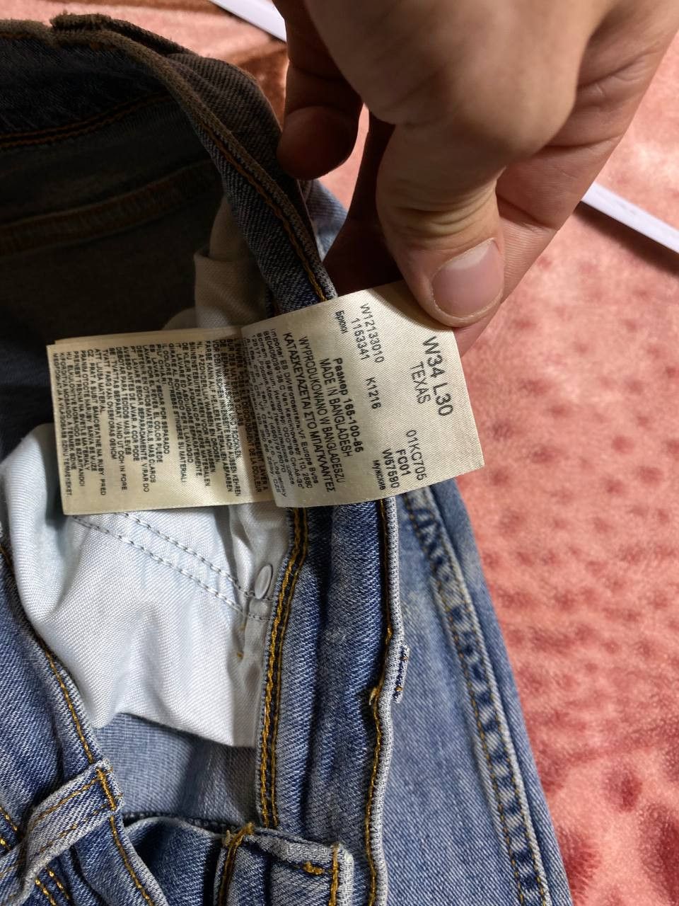 Vintage × Wrangler Wrangler 1947 BAGGY VINTAGE SELVEDGE DENIM Jeans Pants Size US 34 / EU 50 - 3 Thumbnail