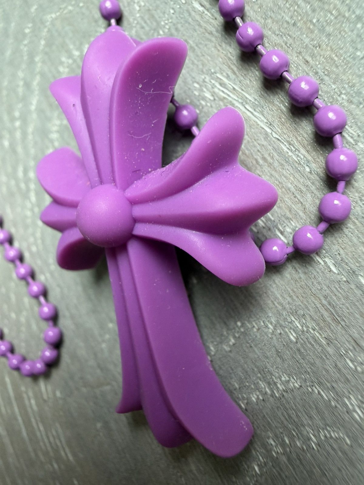 Chrome Hearts Chrome Hearts Silichrome Cross Necklace Size ONE SIZE - 3 Thumbnail