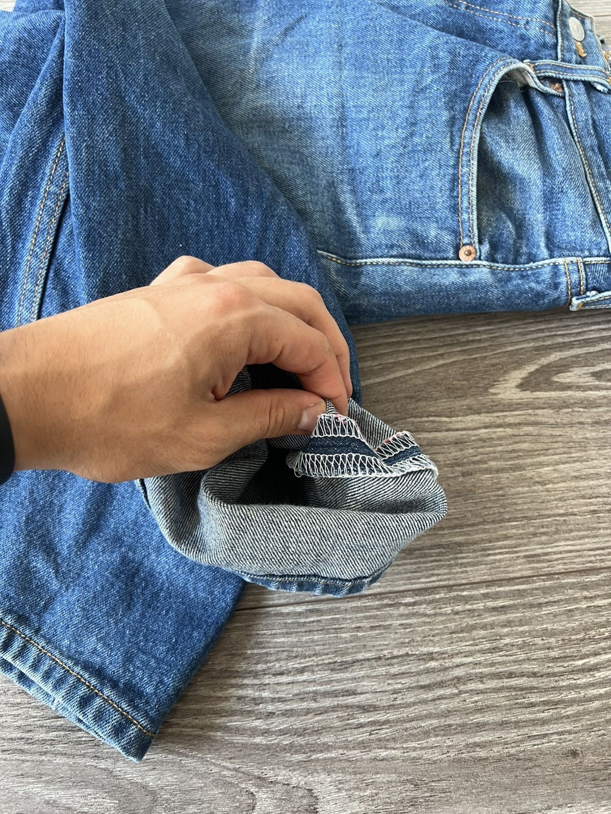 Levi's Vintage Clothing Rare Vintage Levis 501 Blue Denim Salvage Mexico Jeans Size US 32 / EU 48 - 20 Thumbnail