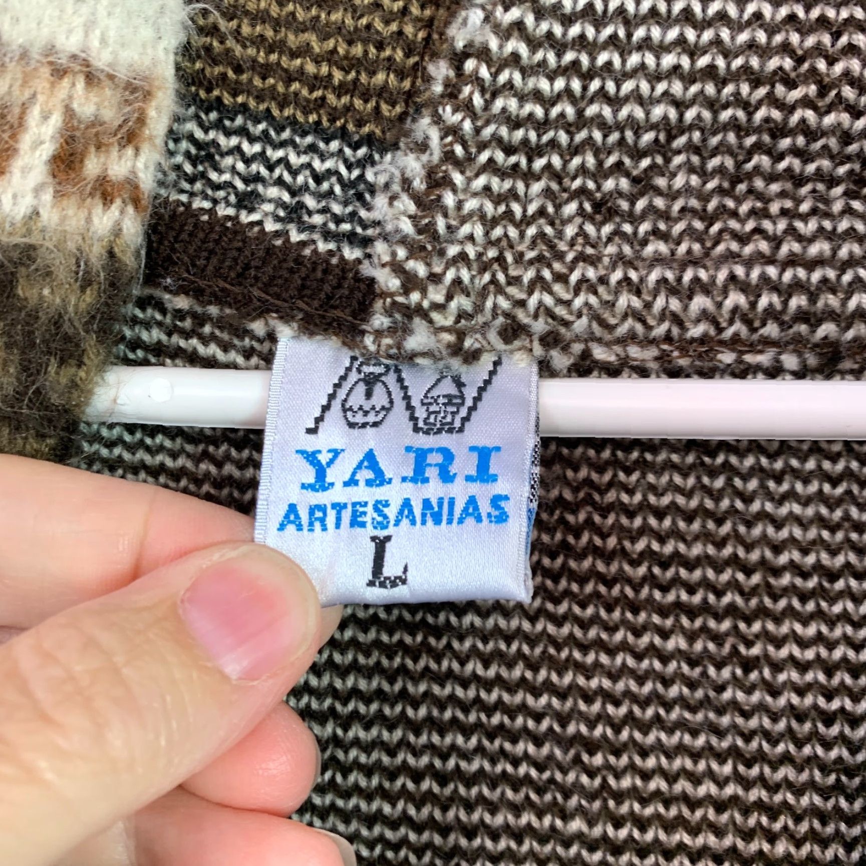 Vintage Yari Artesanias Soft Fuzzy Alpaca Pockets Sweater Jacket Large Size US L / EU 52-54 / 3 - 6 Thumbnail