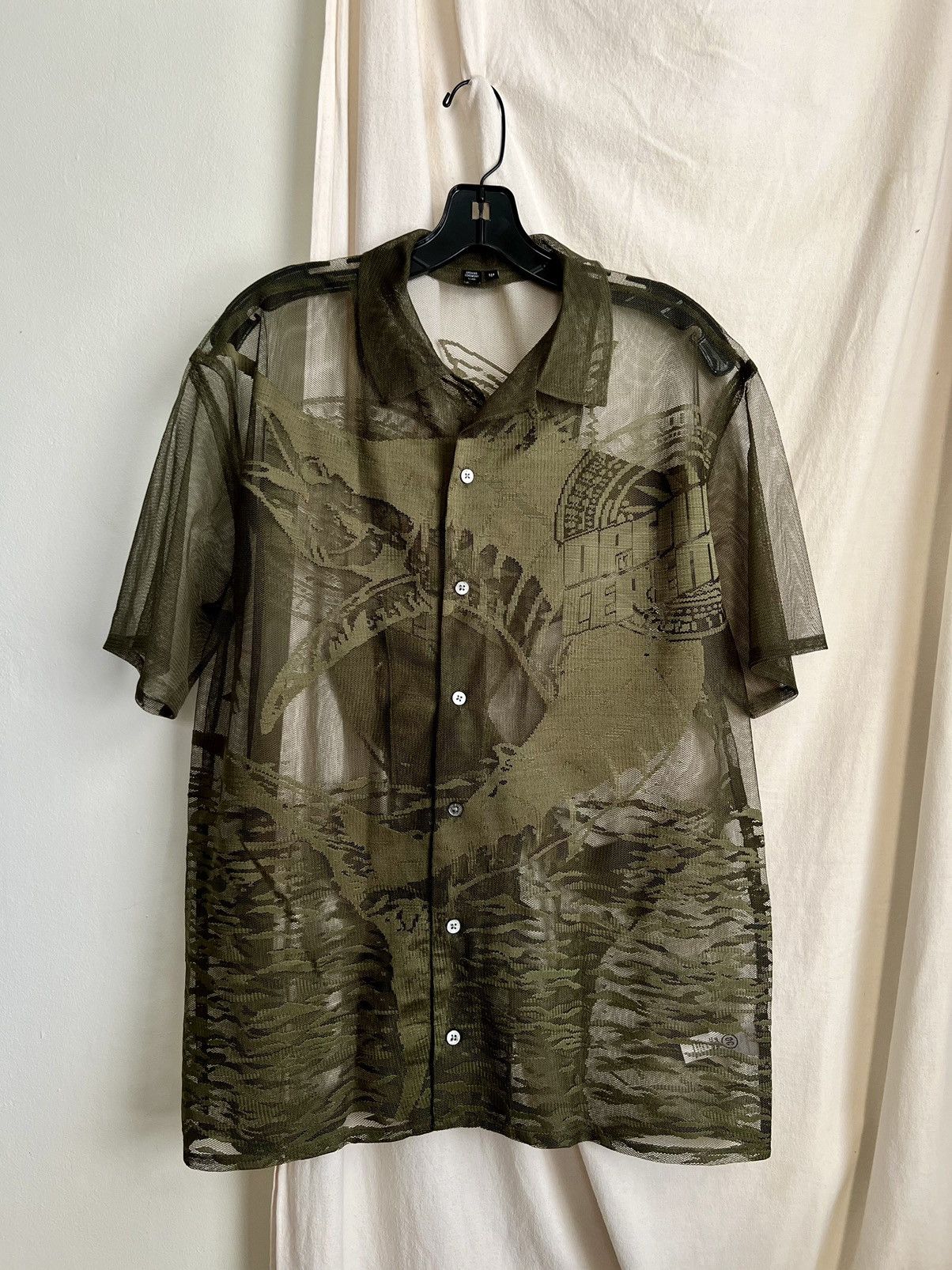 Opening Ceremony Opening Ceremony “Jacquard” Lace Camp Shirt sz S Size S / US 4 / IT 40 - 2 Thumbnail