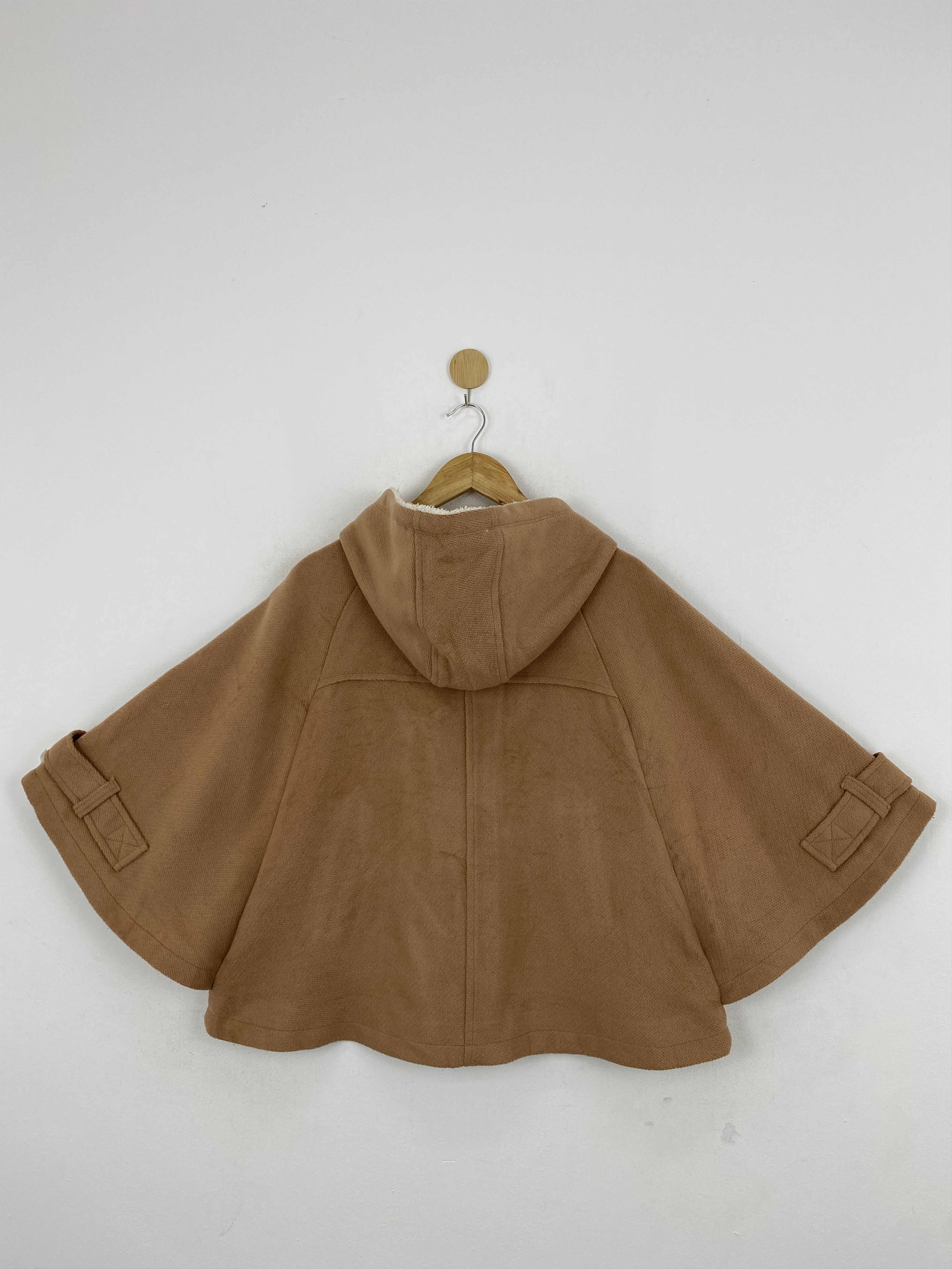 Cloak Vintage Japanese Brand Brown Cloaks and Capes Hooded JA0109 Size US L / EU 52-54 / 3 - 2 Thumbnail