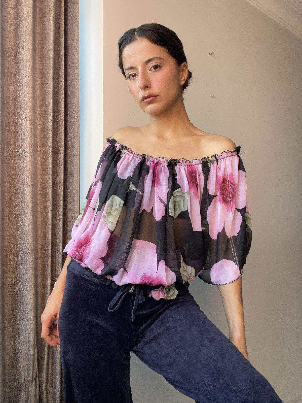 Vintage y2k blouse Size ONE SIZE - 1 Thumbnail