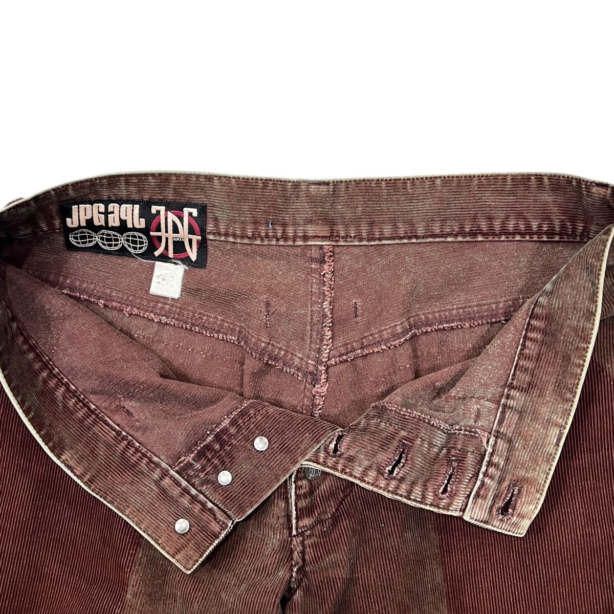 Jean Paul Gaultier Jean Paul GAULTIER 90's Trompe-l'oeil Corduroy Wide Pants Size US 44 / EU 60 - 4 Thumbnail