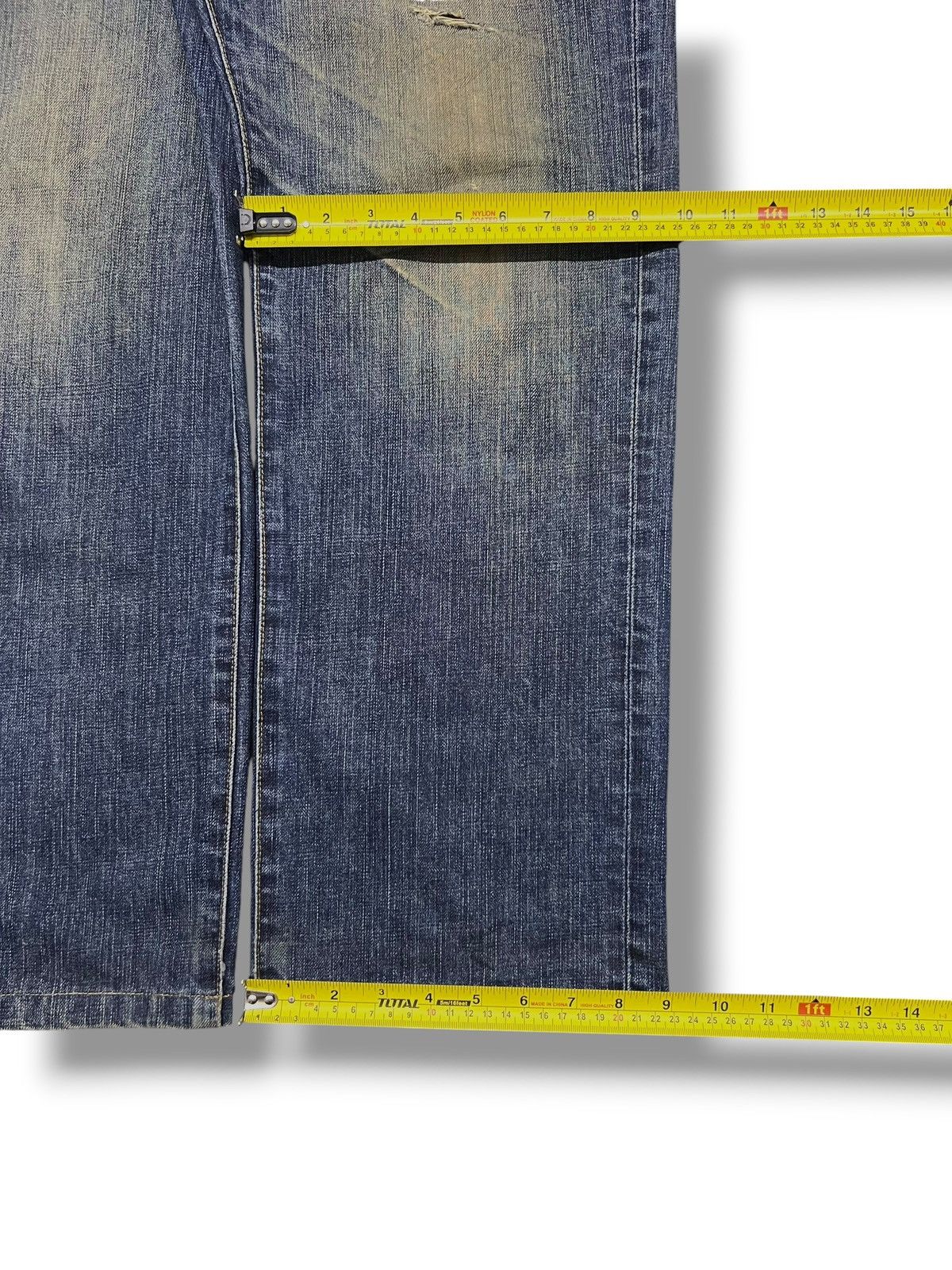 Edwin Baggy Vintage Edwin 503z - Faded Mud Wash, Distressed Denim Size US 30 / EU 46 - 19 Thumbnail