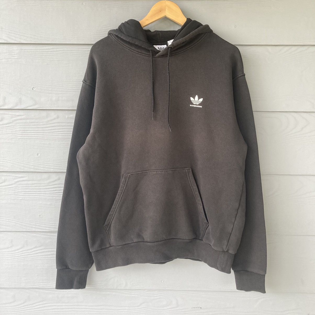 Adidas Vintage Adidas Skateboarding Faded Black Hoodie Size US XL / EU 56 / 4 - 1 Thumbnail