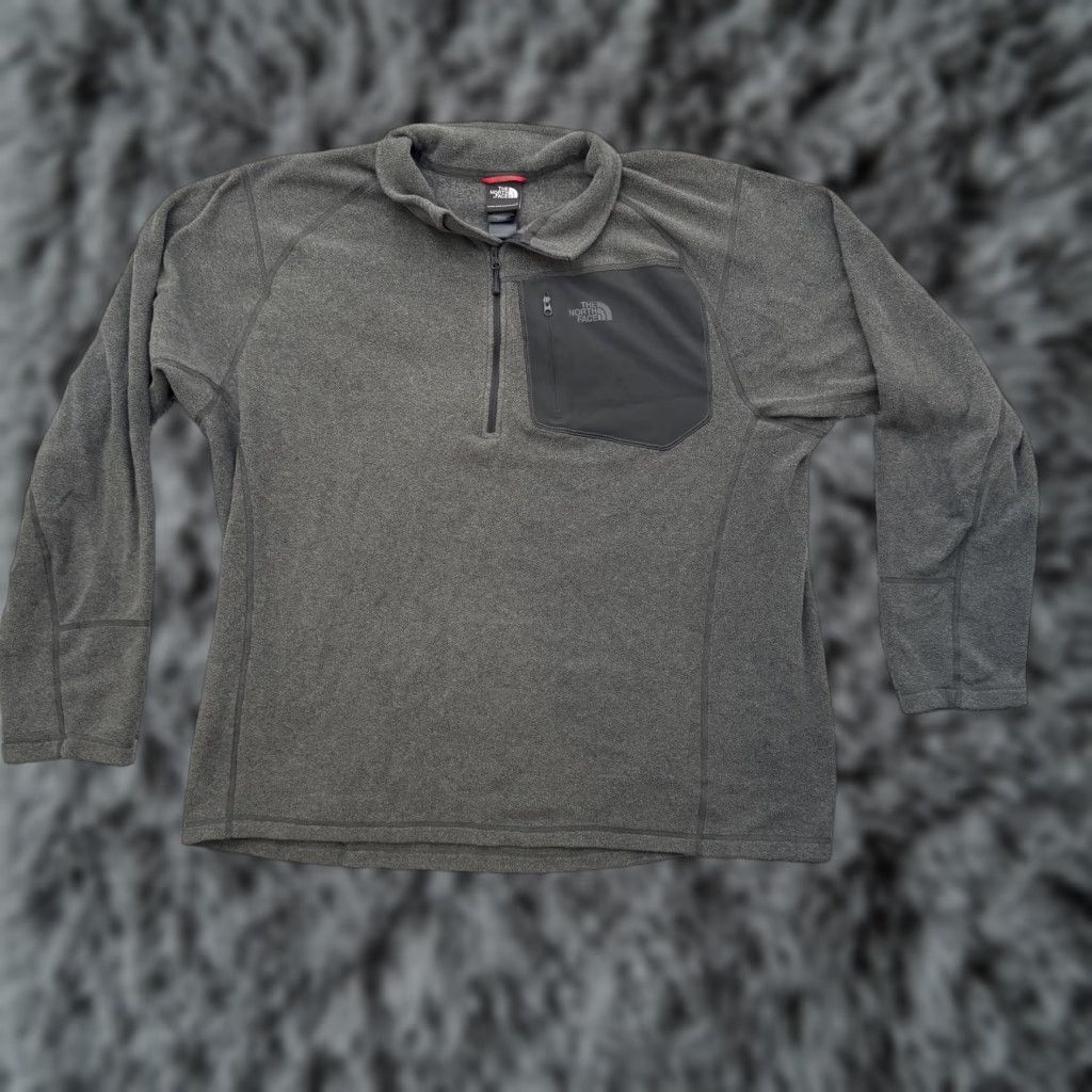 The North Face The North Face Pullover Mens 2XL Gray Polartec Classic Fleece Half Zip Outdoor Jacket Size US XXL / EU 58 / 5 - 1 Thumbnail