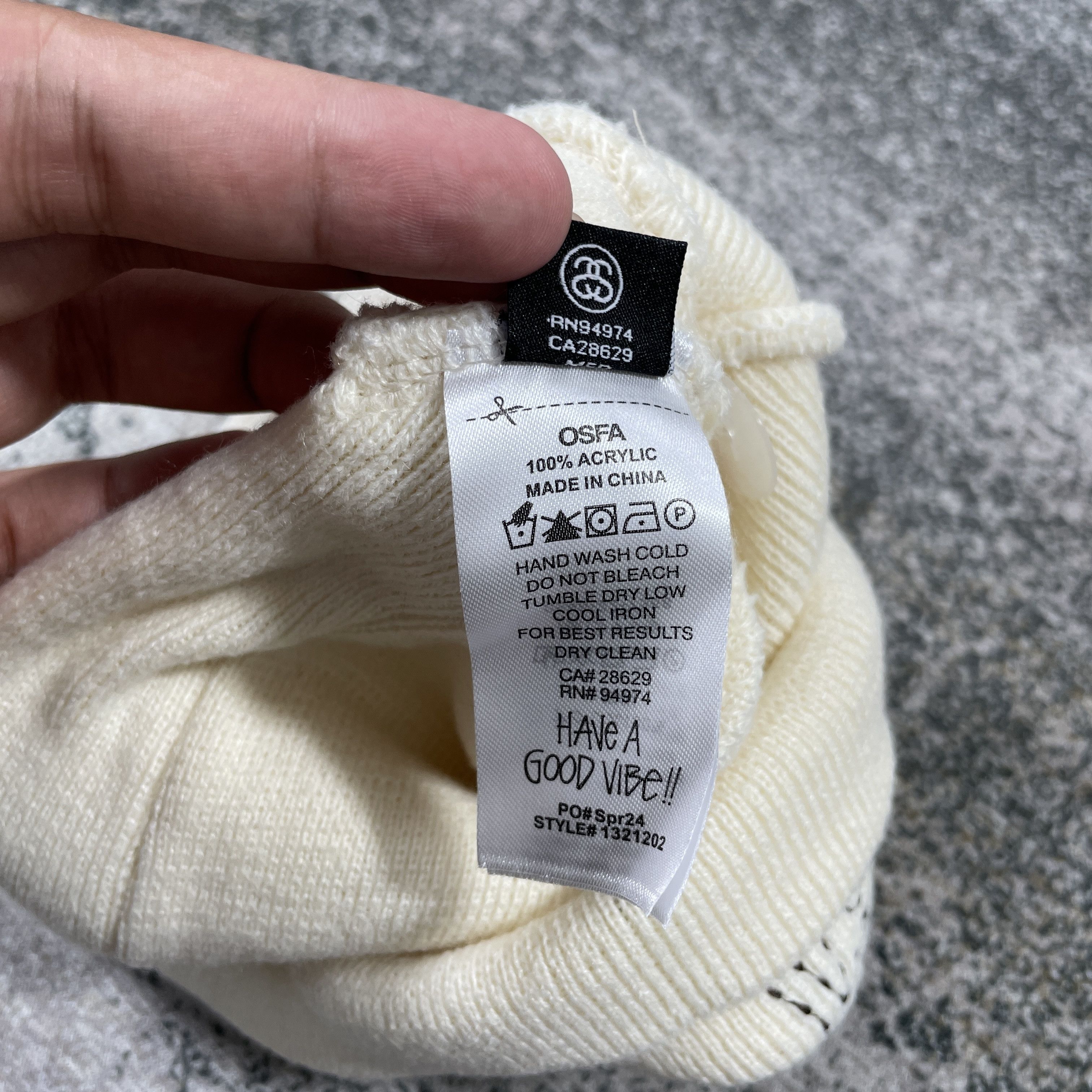 Other STUSSY BASIC STITCH SKULLCAP BEANIE - BONE Size ONE SIZE - 5 Thumbnail