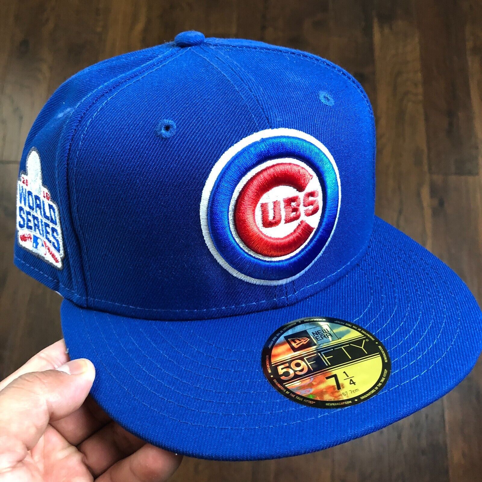 New Era CHICAGO CUBS 2010 WORLD SERIES PATCH BLUE CAP HAT SIZE 7 1/4 Size ONE SIZE - 1 Thumbnail