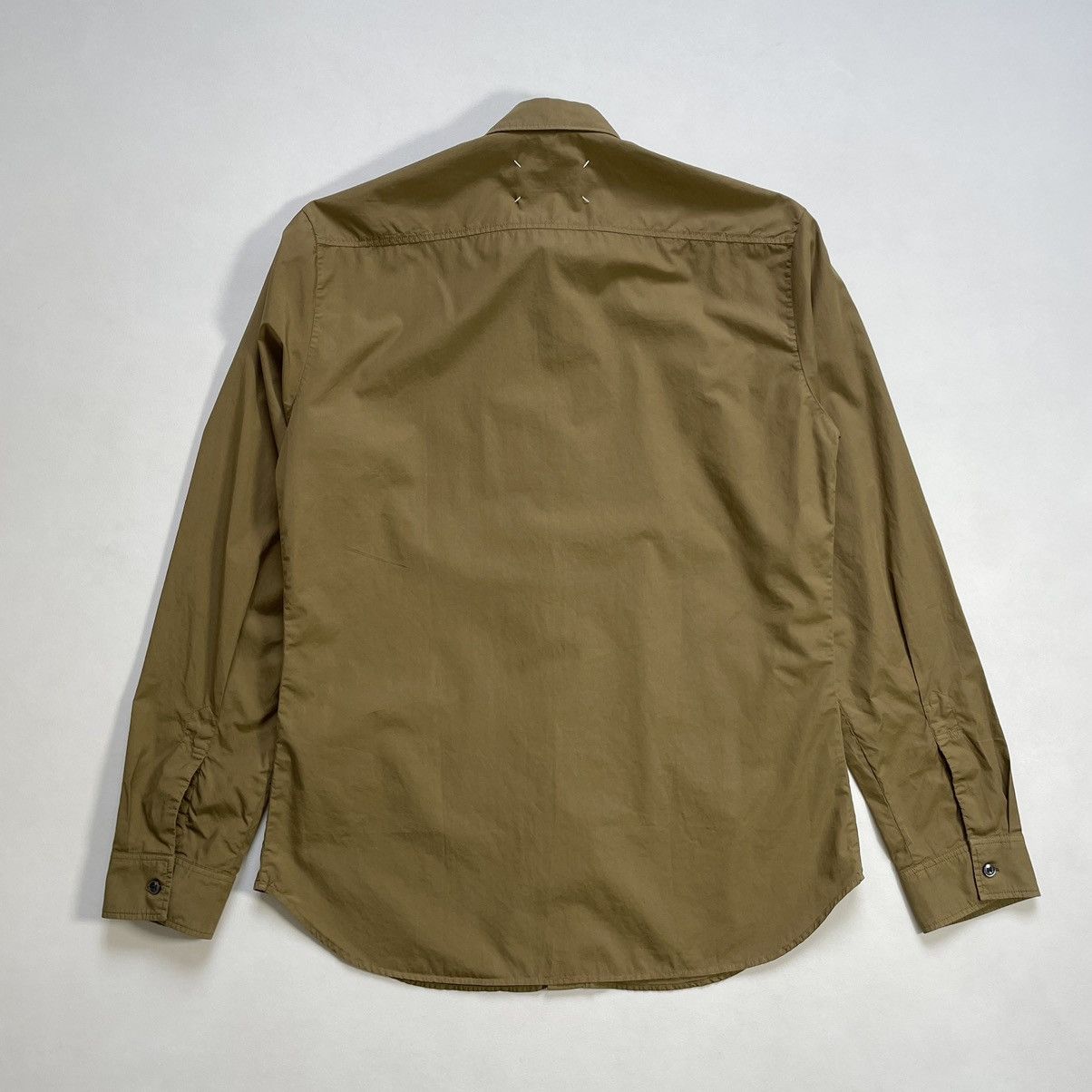 Maison Margiela A/W 17 ‘Olive Shimmer’ Cotton Shirt Size US M / EU 48-50 / 2 - 11 Thumbnail