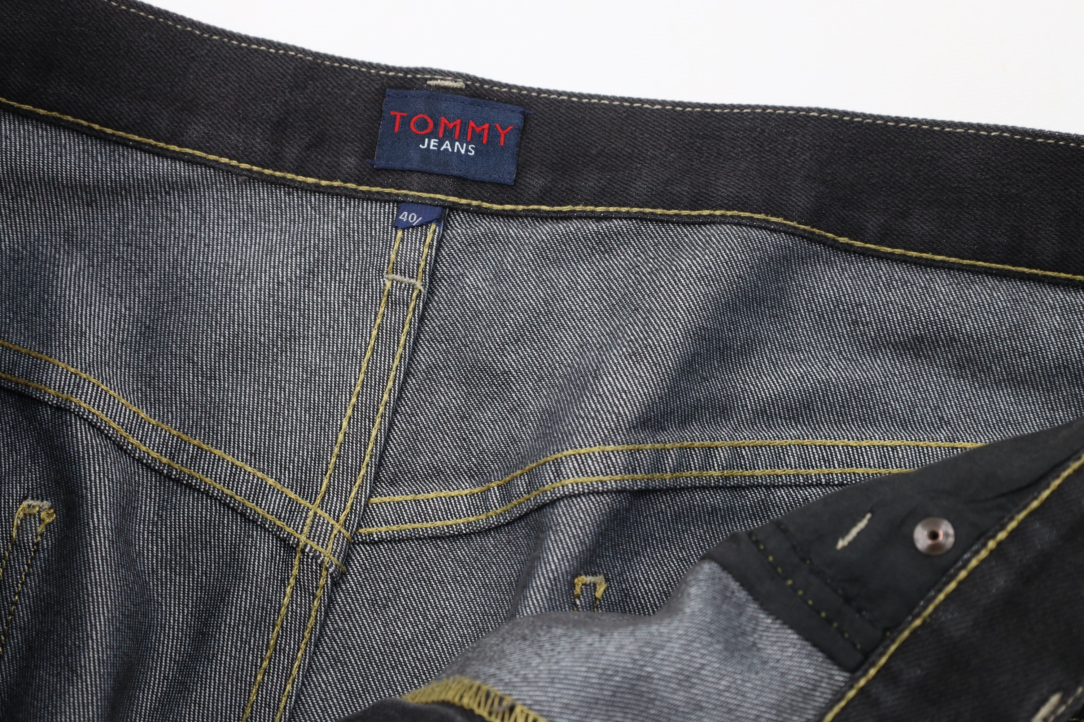 Tommy Hilfiger Vintage 90s Tommy Hilfiger Fit Wide Leg Denim Jeans Black Size US 40 / EU 56 - 10 Thumbnail